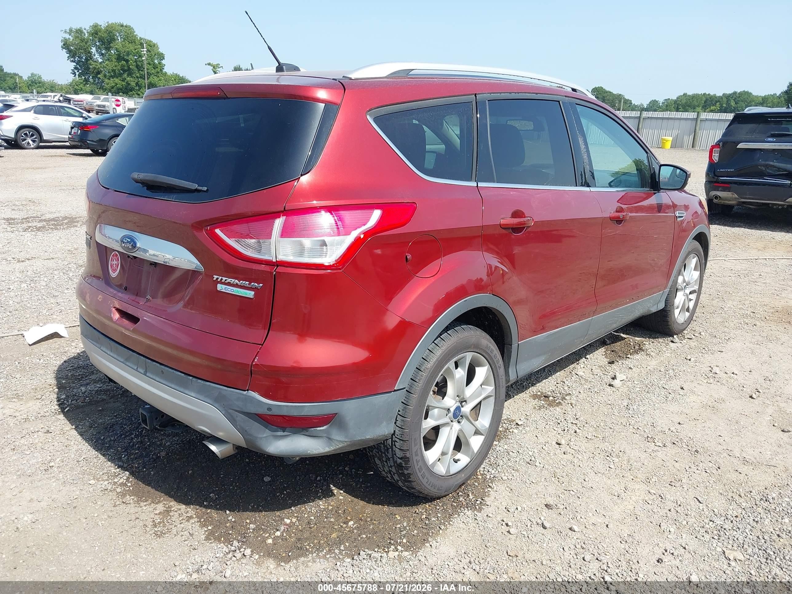 2015 Ford Escape Titanium Оранжевый vin: 1FMCU0J98FUA53718