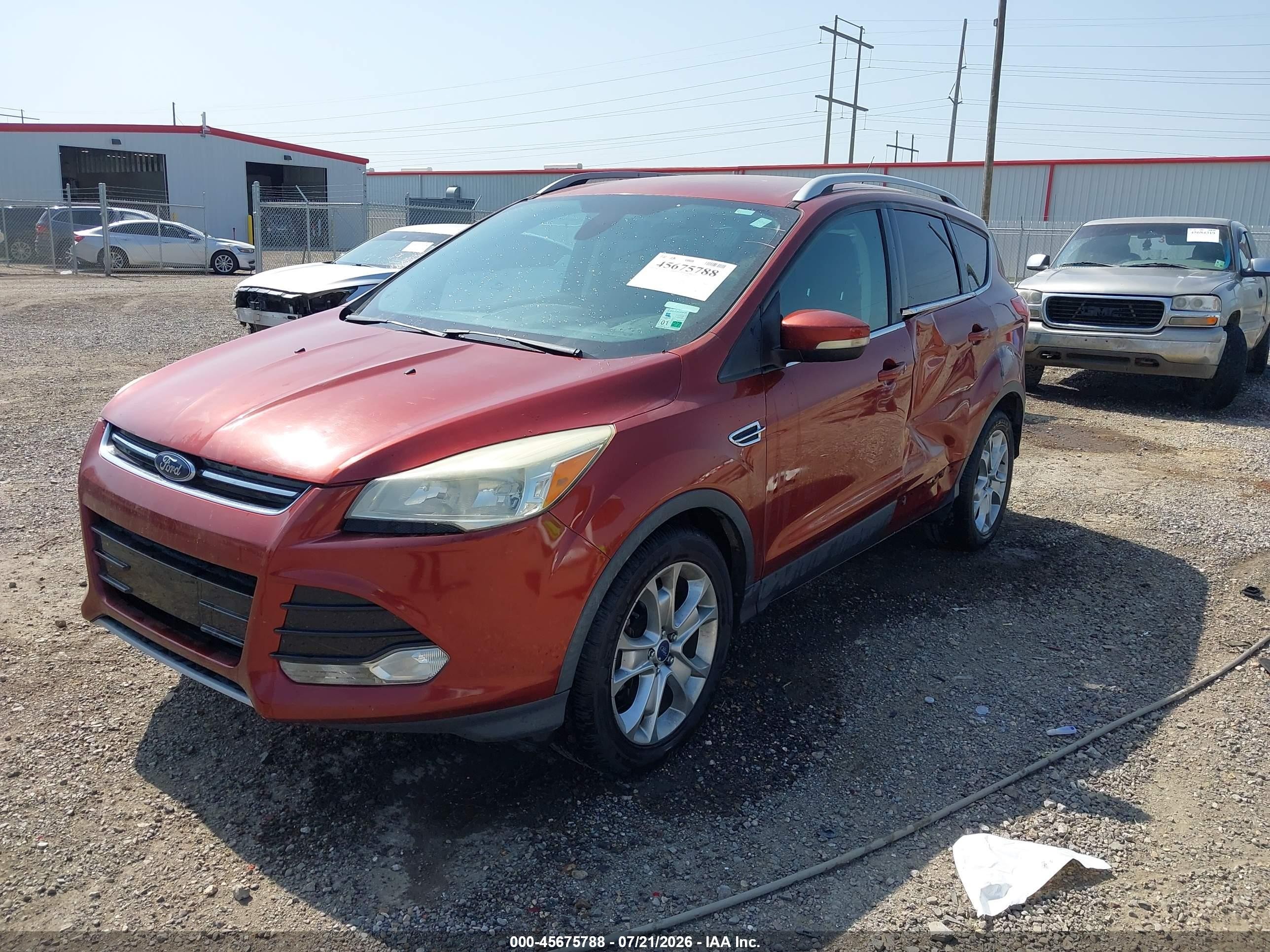 2015 Ford Escape Titanium Оранжевый vin: 1FMCU0J98FUA53718
