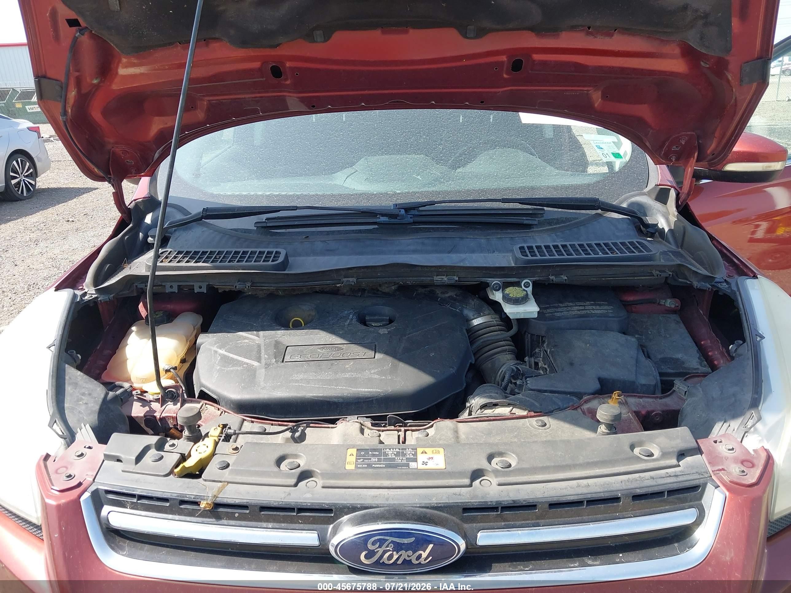 2015 Ford Escape Titanium Оранжевый vin: 1FMCU0J98FUA53718