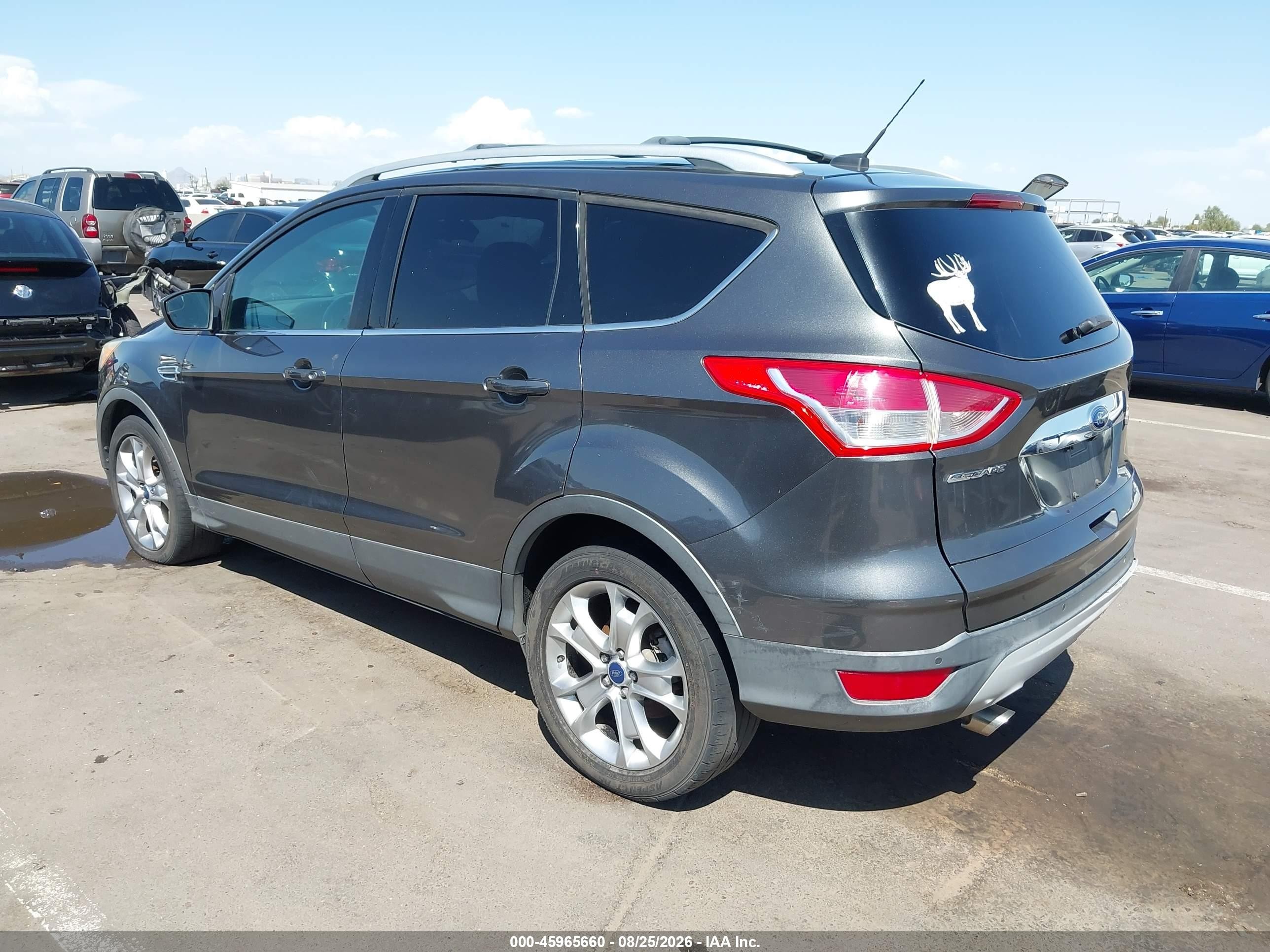 2015 Ford Escape Titanium Серебряный vin: 1FMCU0J98FUB63068