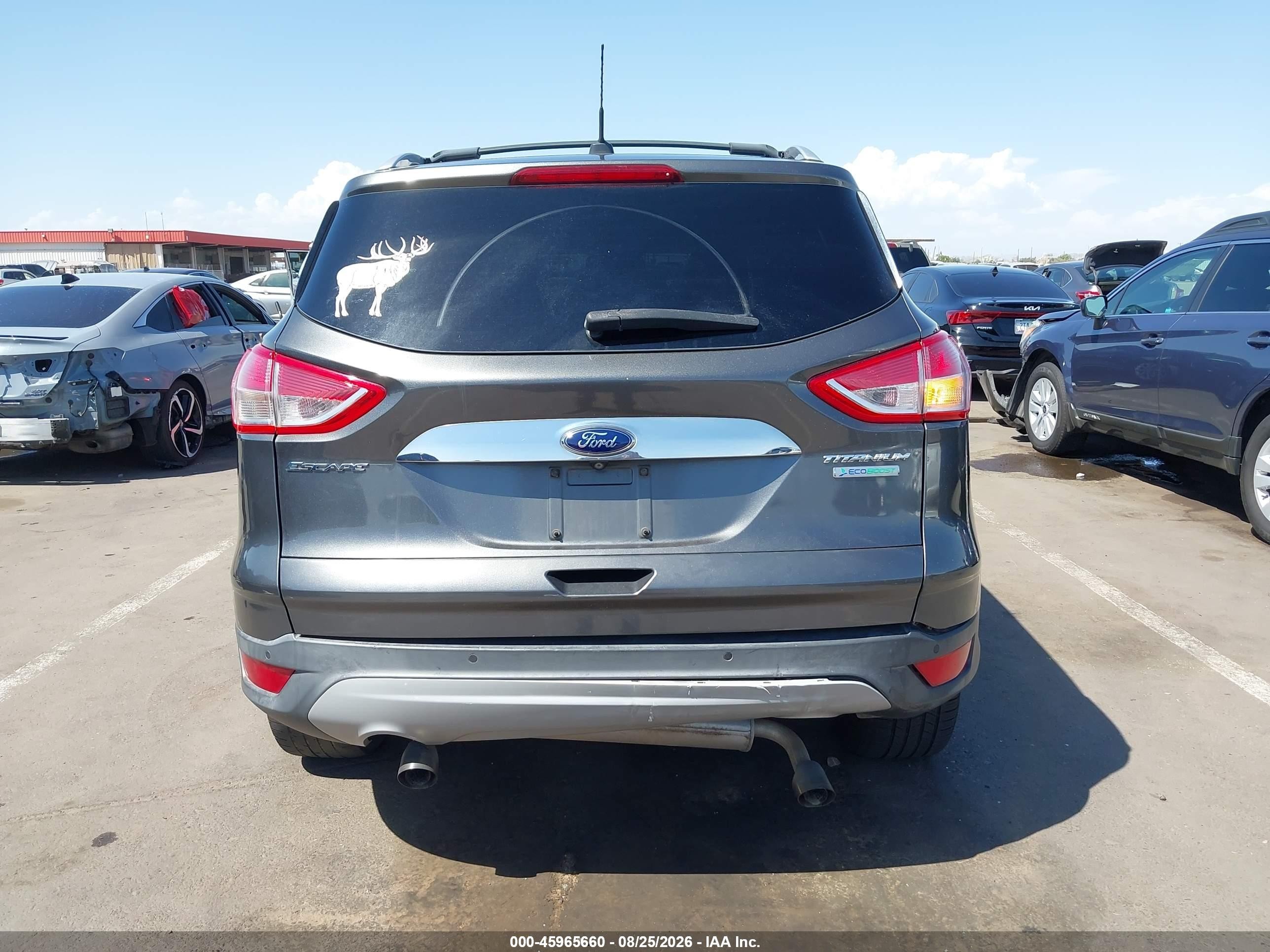 2015 Ford Escape Titanium Серебряный vin: 1FMCU0J98FUB63068