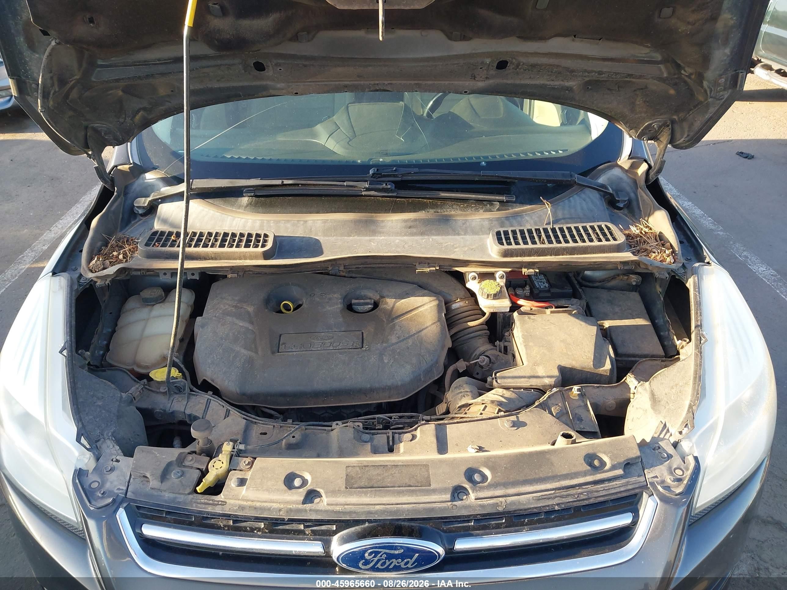 2015 Ford Escape Titanium Серебряный vin: 1FMCU0J98FUB63068