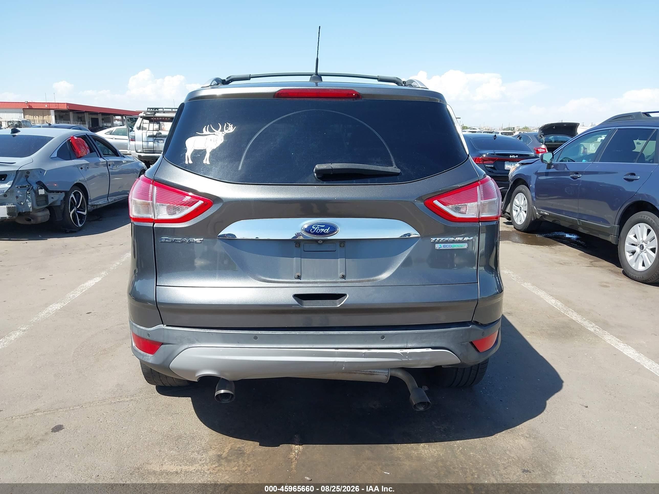 2015 Ford Escape Titanium Серебряный vin: 1FMCU0J98FUB63068