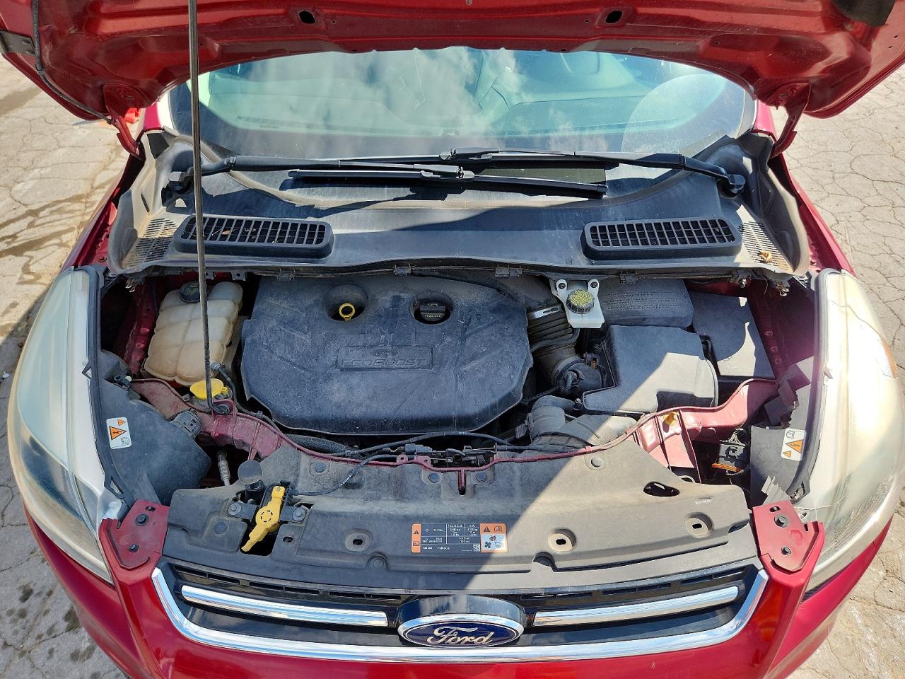 2015 Ford Escape Titanium Red vin: 1FMCU0J98FUB70893