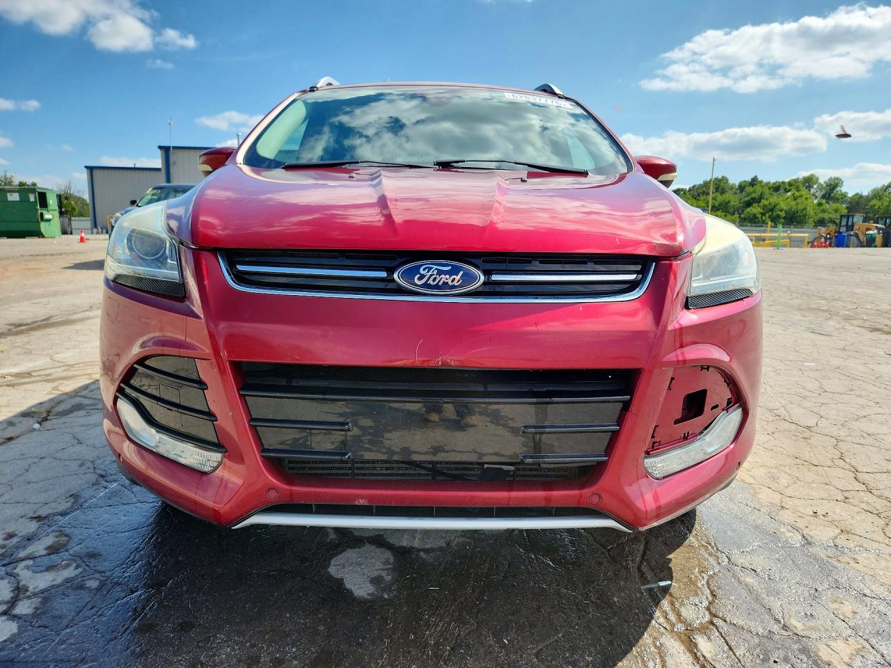 2015 Ford Escape Titanium Red vin: 1FMCU0J98FUB70893