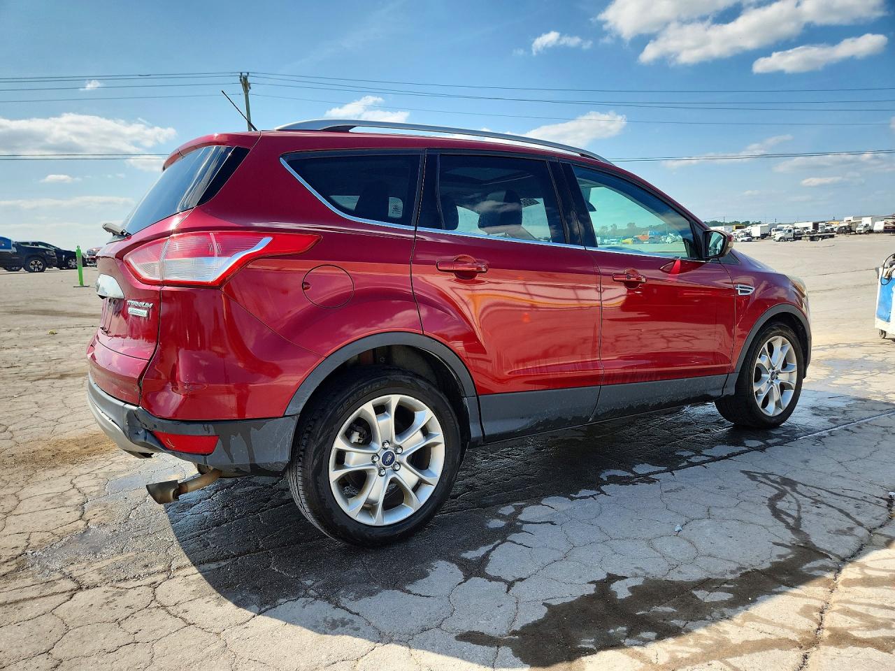 2015 Ford Escape Titanium Red vin: 1FMCU0J98FUB70893