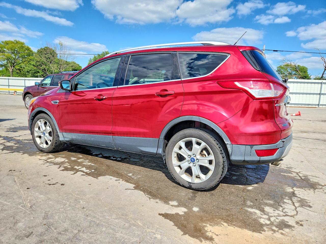 2015 Ford Escape Titanium Red vin: 1FMCU0J98FUB70893