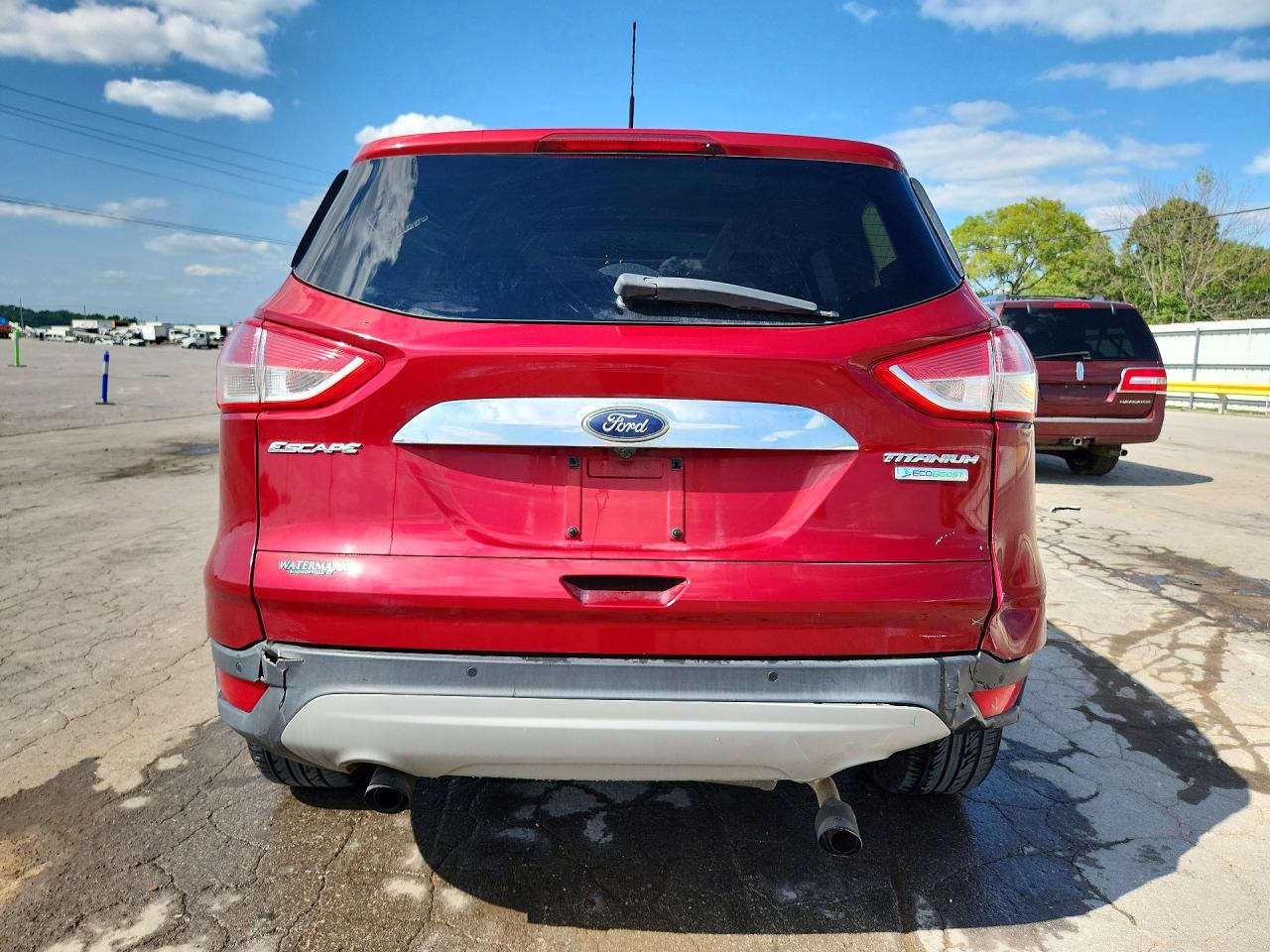 2015 Ford Escape Titanium Red vin: 1FMCU0J98FUB70893
