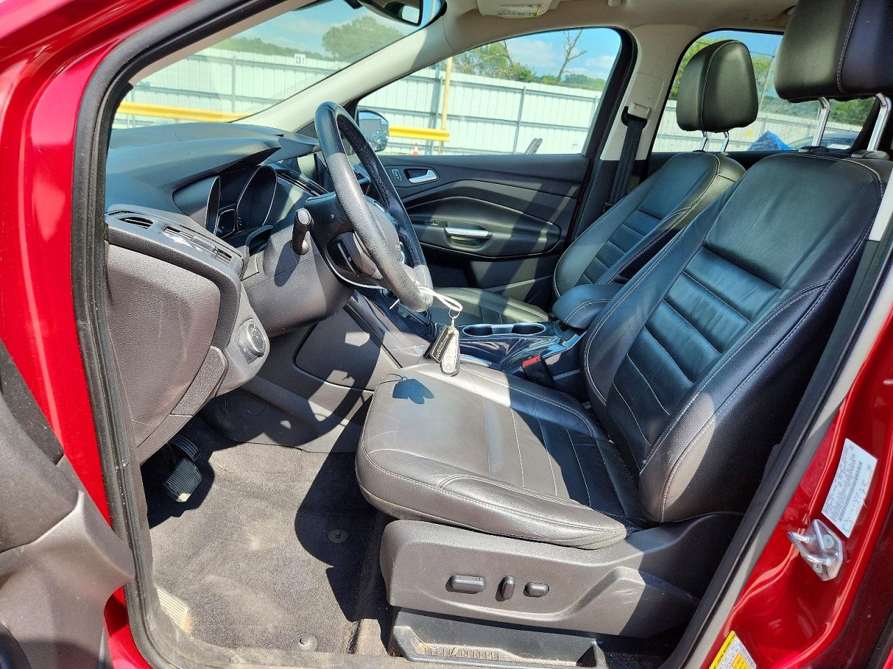 2015 Ford Escape Titanium Red vin: 1FMCU0J98FUB70893