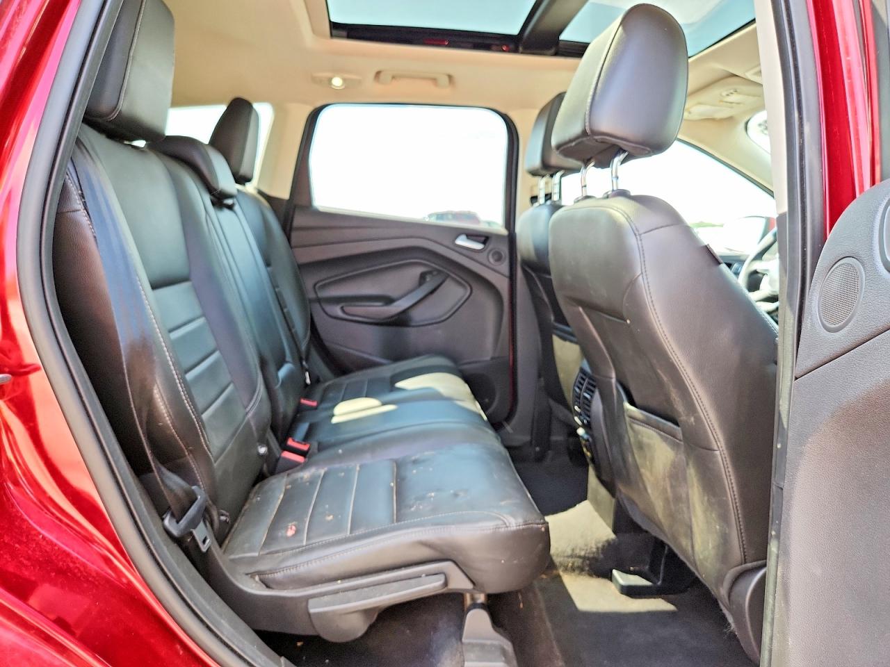 2015 Ford Escape Titanium Red vin: 1FMCU0J98FUB70893