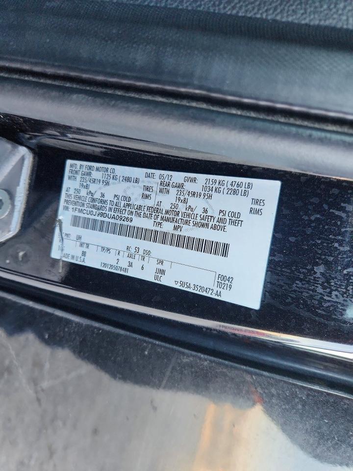 2013 Ford Escape Titanium Black vin: 1FMCU0J99DUA09269