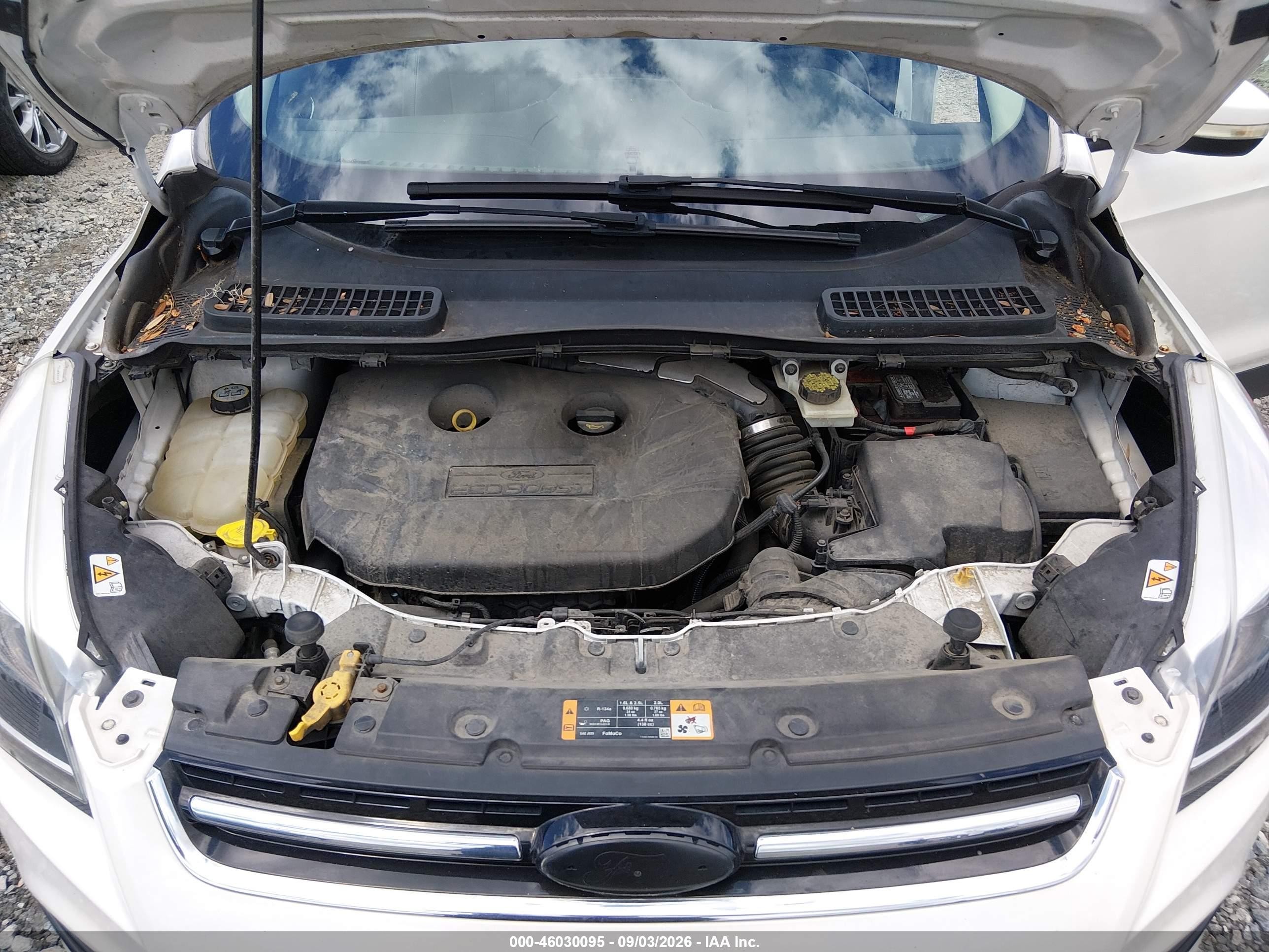 2013 Ford Escape Titanium Белый vin: 1FMCU0J99DUA46418