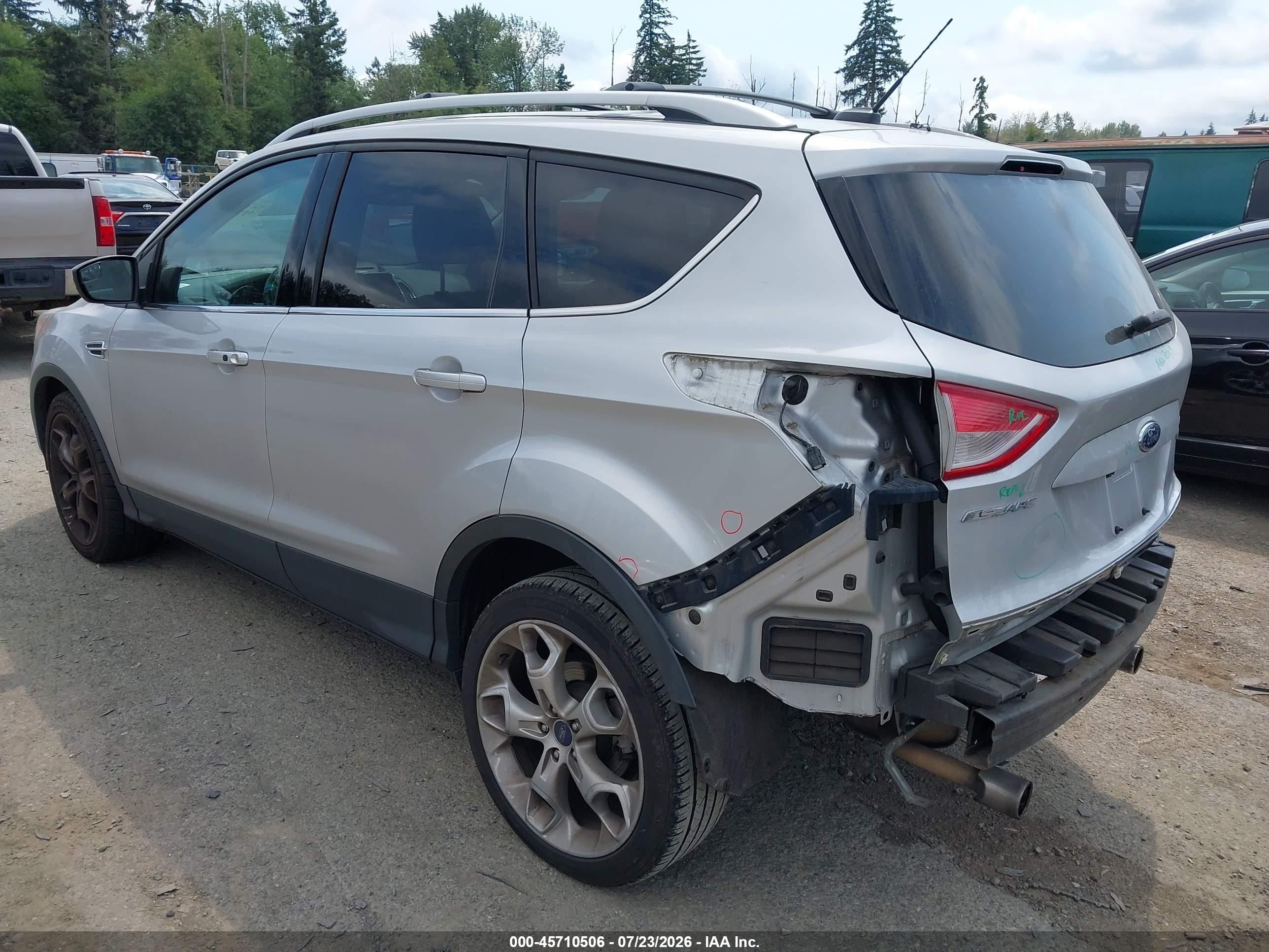 2013 Ford Escape Titanium Silver vin: 1FMCU0J99DUB83990