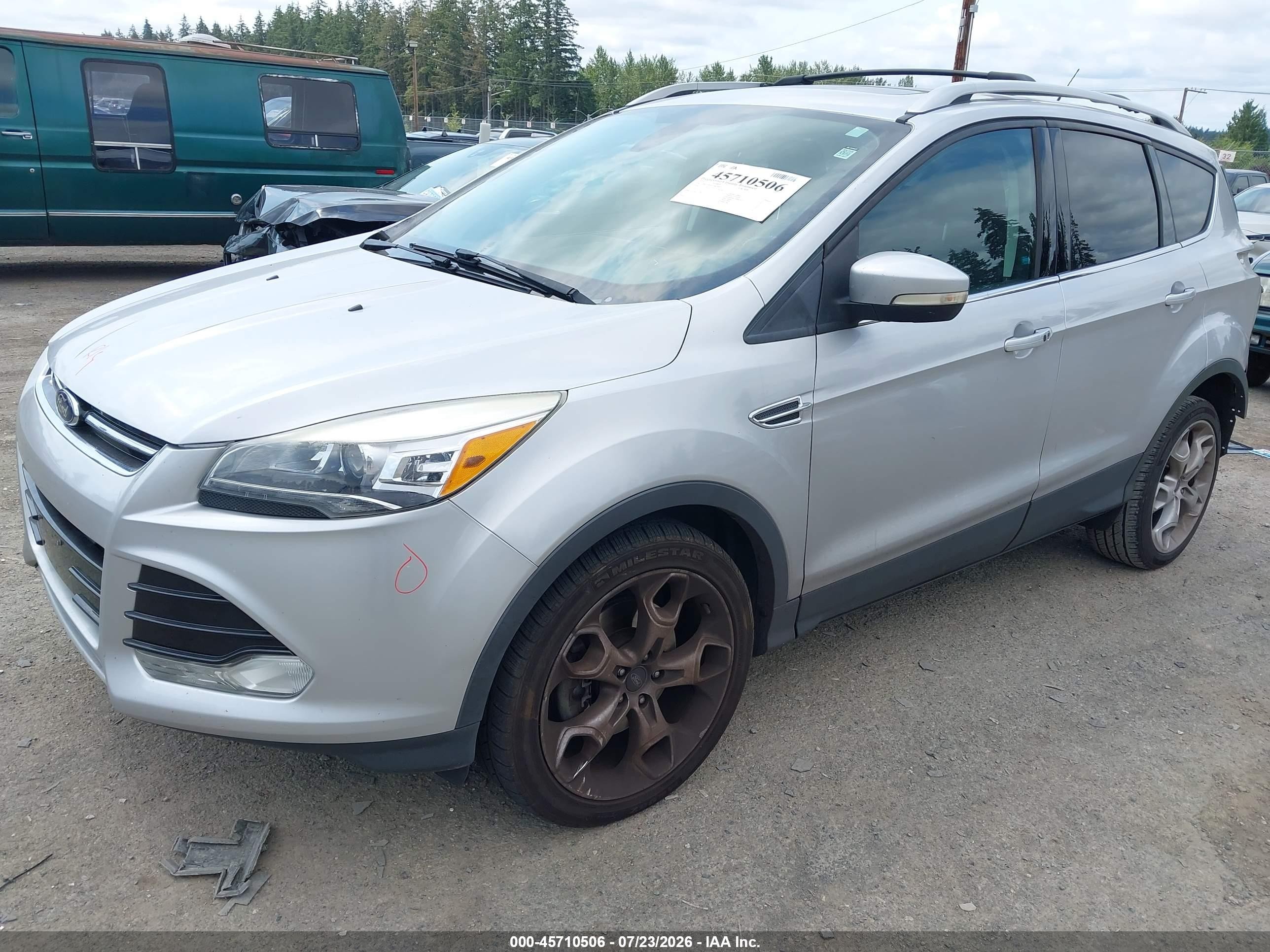 2013 Ford Escape Titanium Silver vin: 1FMCU0J99DUB83990