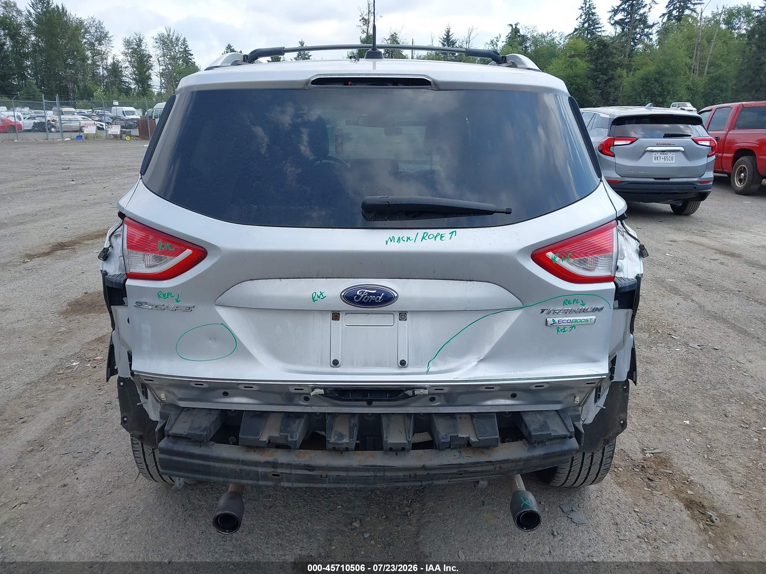2013 Ford Escape Titanium Silver vin: 1FMCU0J99DUB83990
