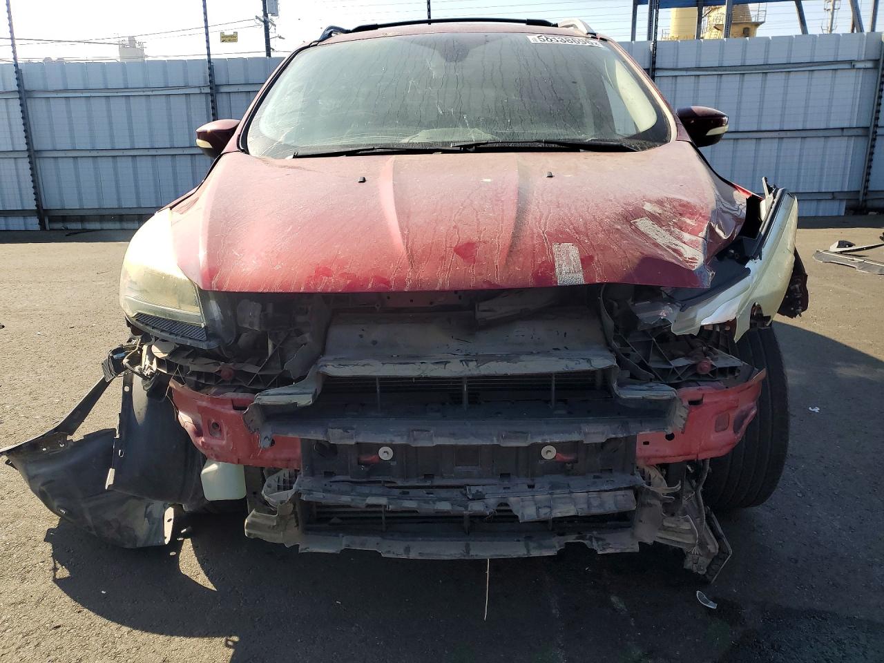 2013 Ford Escape Titanium Red vin: 1FMCU0J99DUD18045