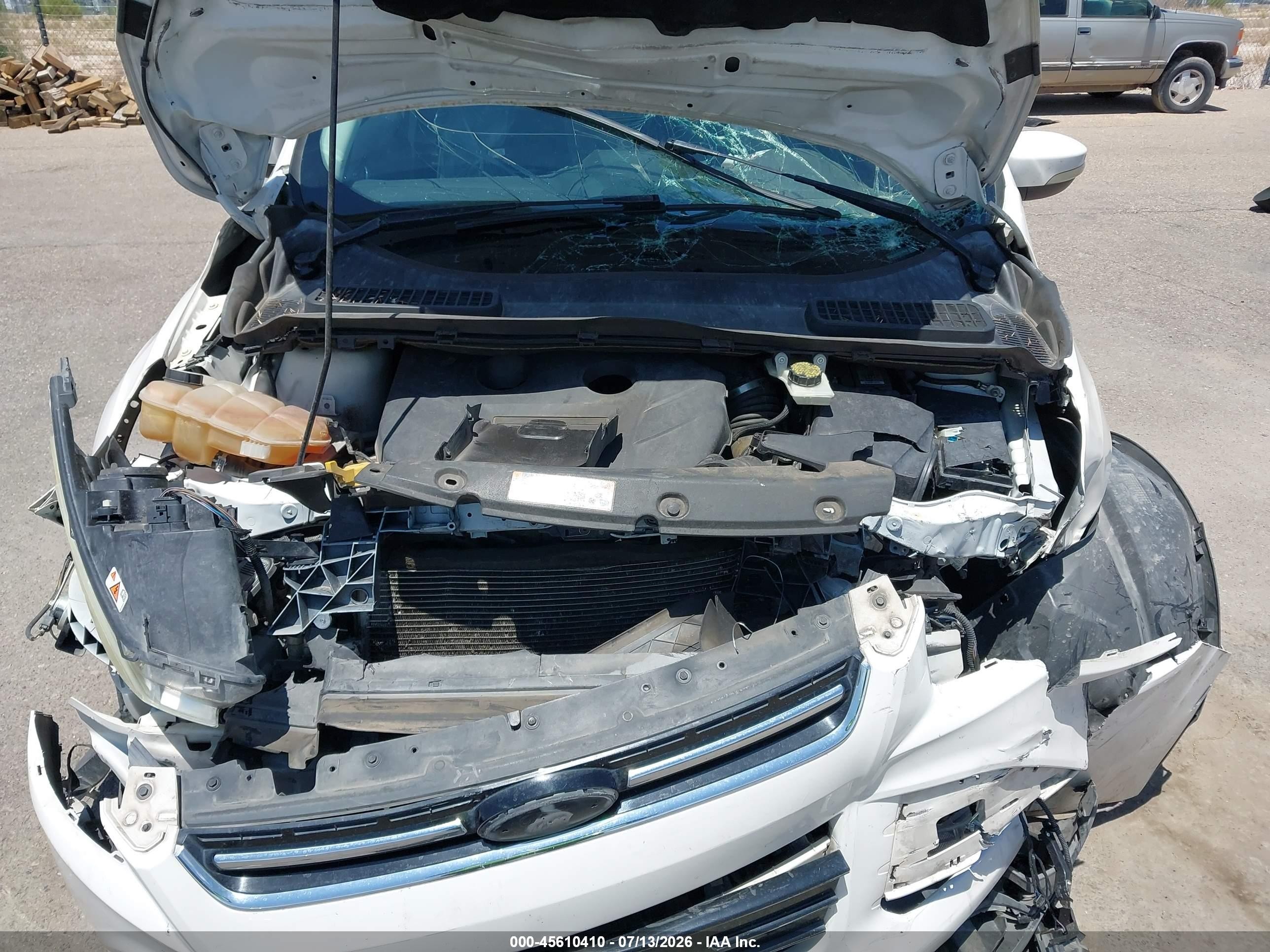 2013 Ford Escape Titanium White vin: 1FMCU0J99DUD39428