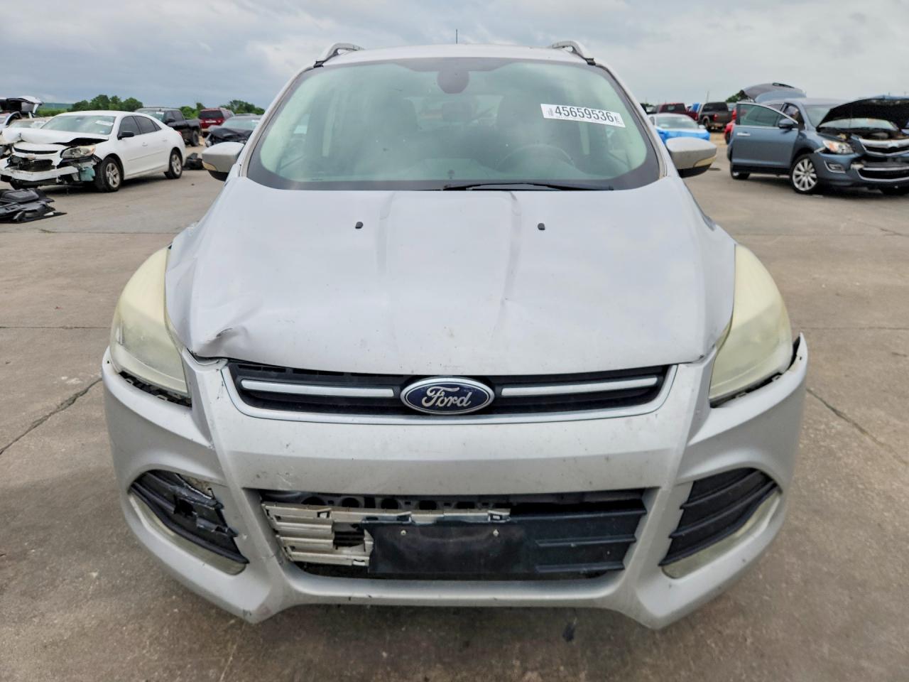 2014 Ford Escape Titanium Silver vin: 1FMCU0J99EUB33155