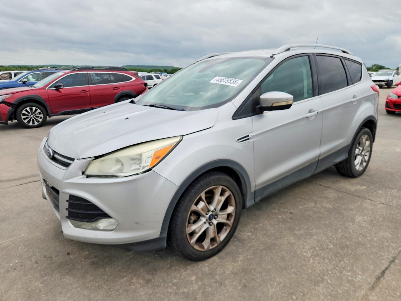 2014 Ford Escape Titanium Silver vin: 1FMCU0J99EUB33155
