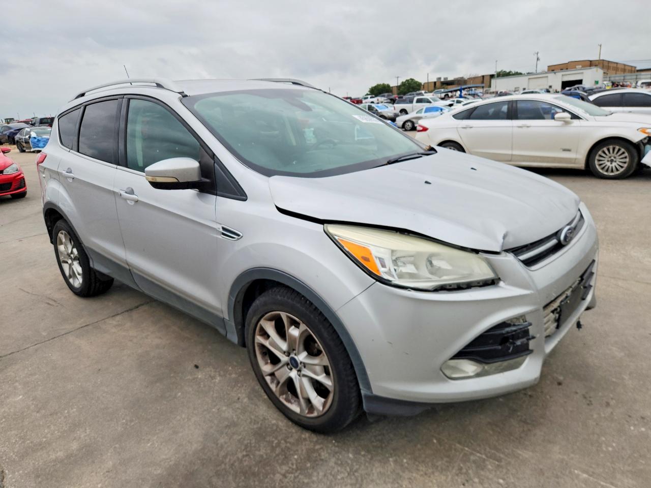 2014 Ford Escape Titanium Silver vin: 1FMCU0J99EUB33155
