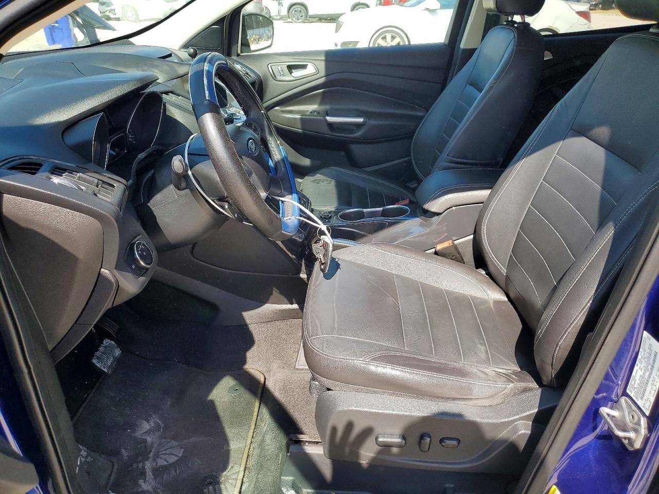 2014 Ford Escape Titanium Синий vin: 1FMCU0J99EUB60209