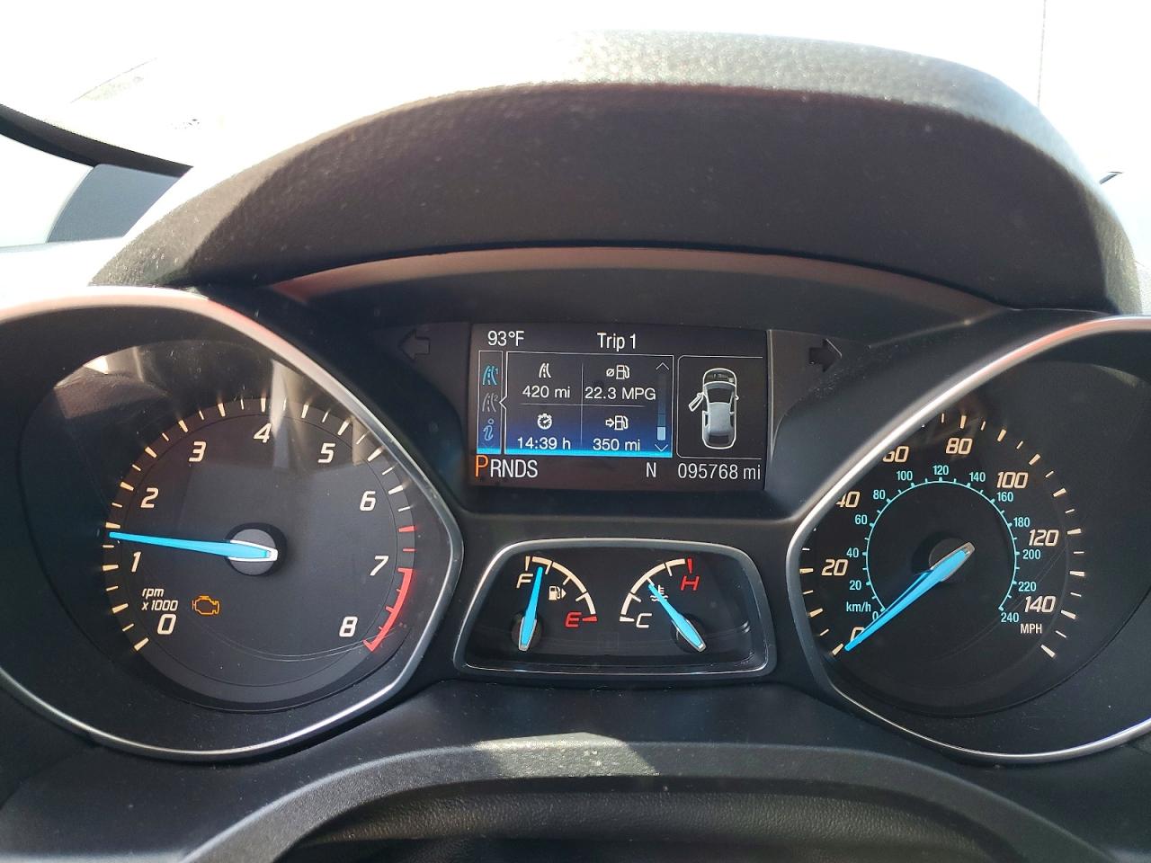 2014 Ford Escape Titanium Синий vin: 1FMCU0J99EUB60209