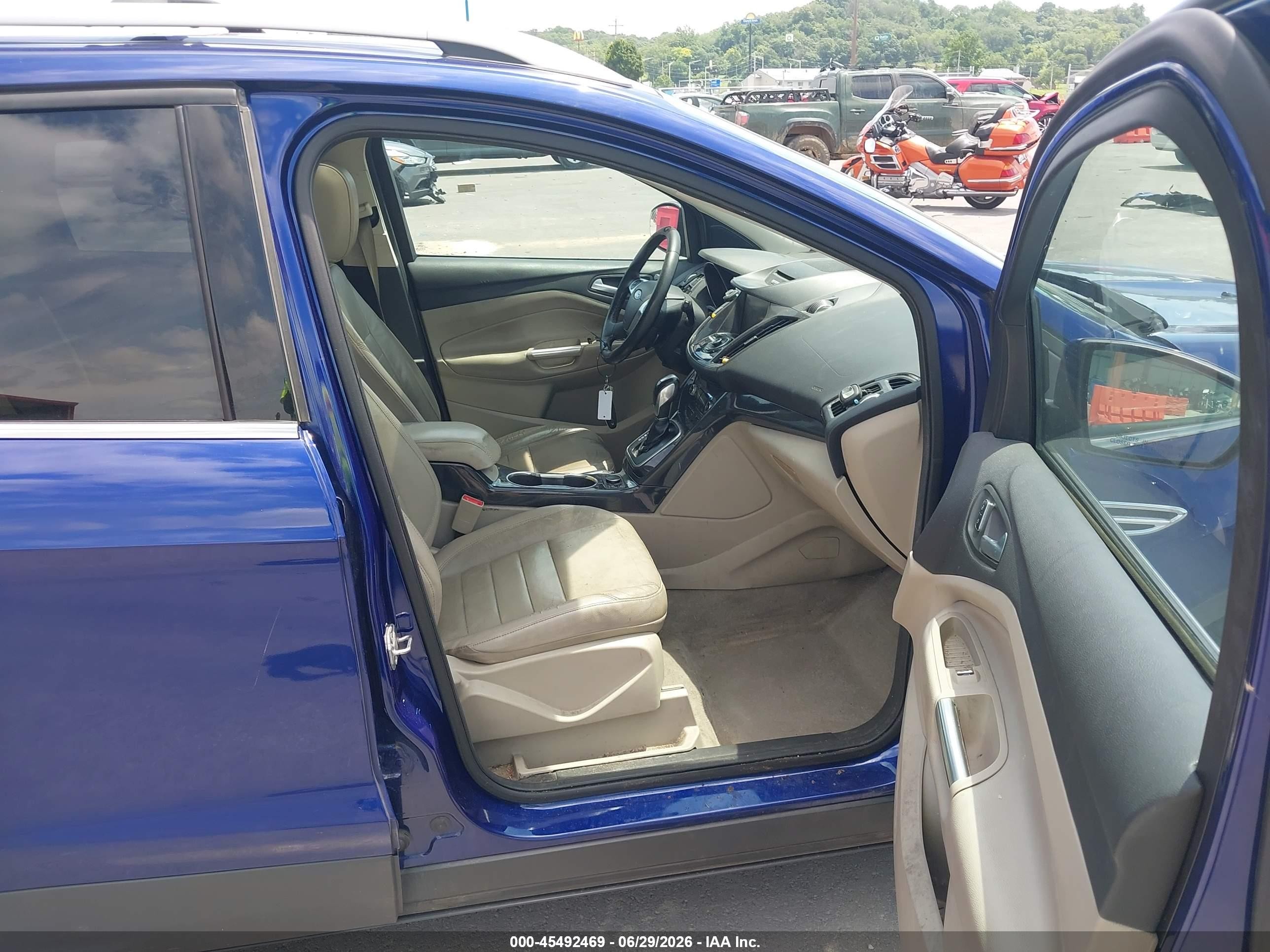 2014 Ford Escape Titanium Blue vin: 1FMCU0J99EUB62767