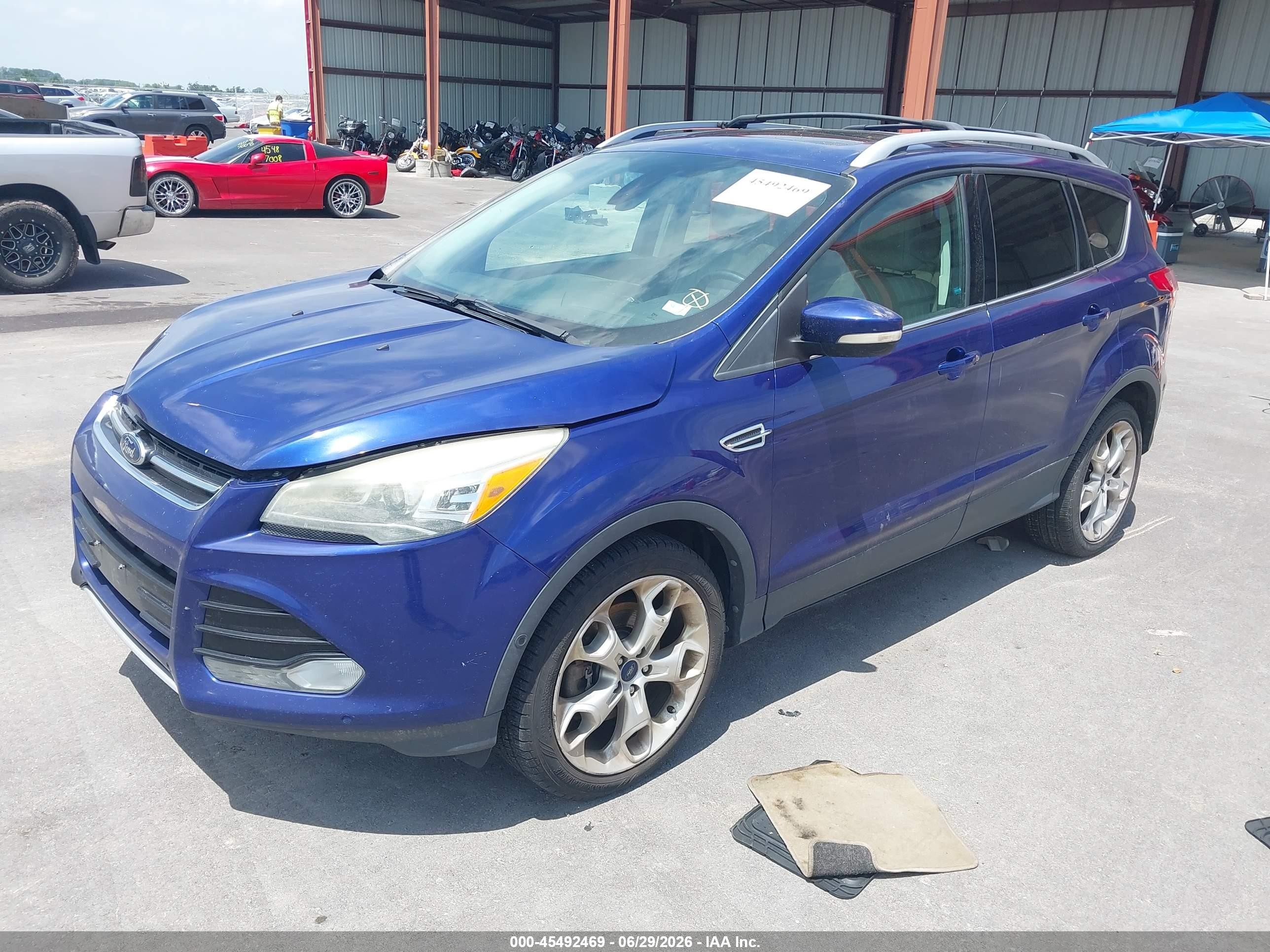 2014 Ford Escape Titanium Blue vin: 1FMCU0J99EUB62767