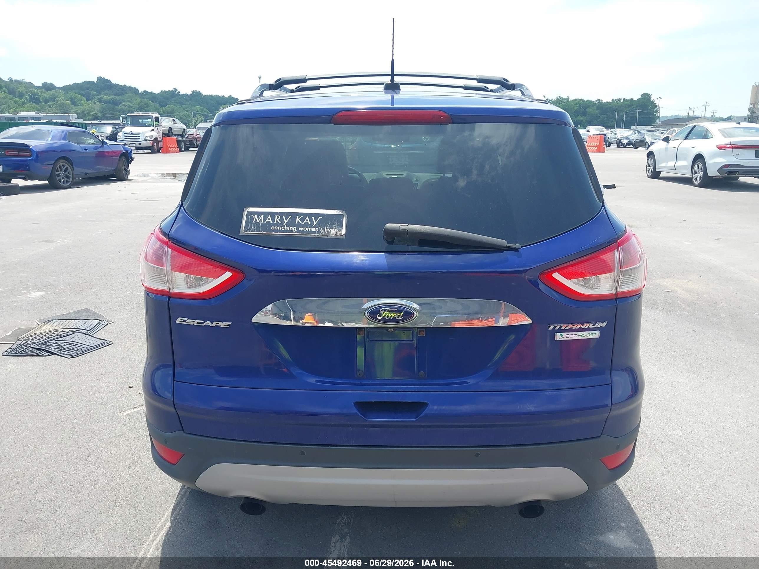 2014 Ford Escape Titanium Blue vin: 1FMCU0J99EUB62767
