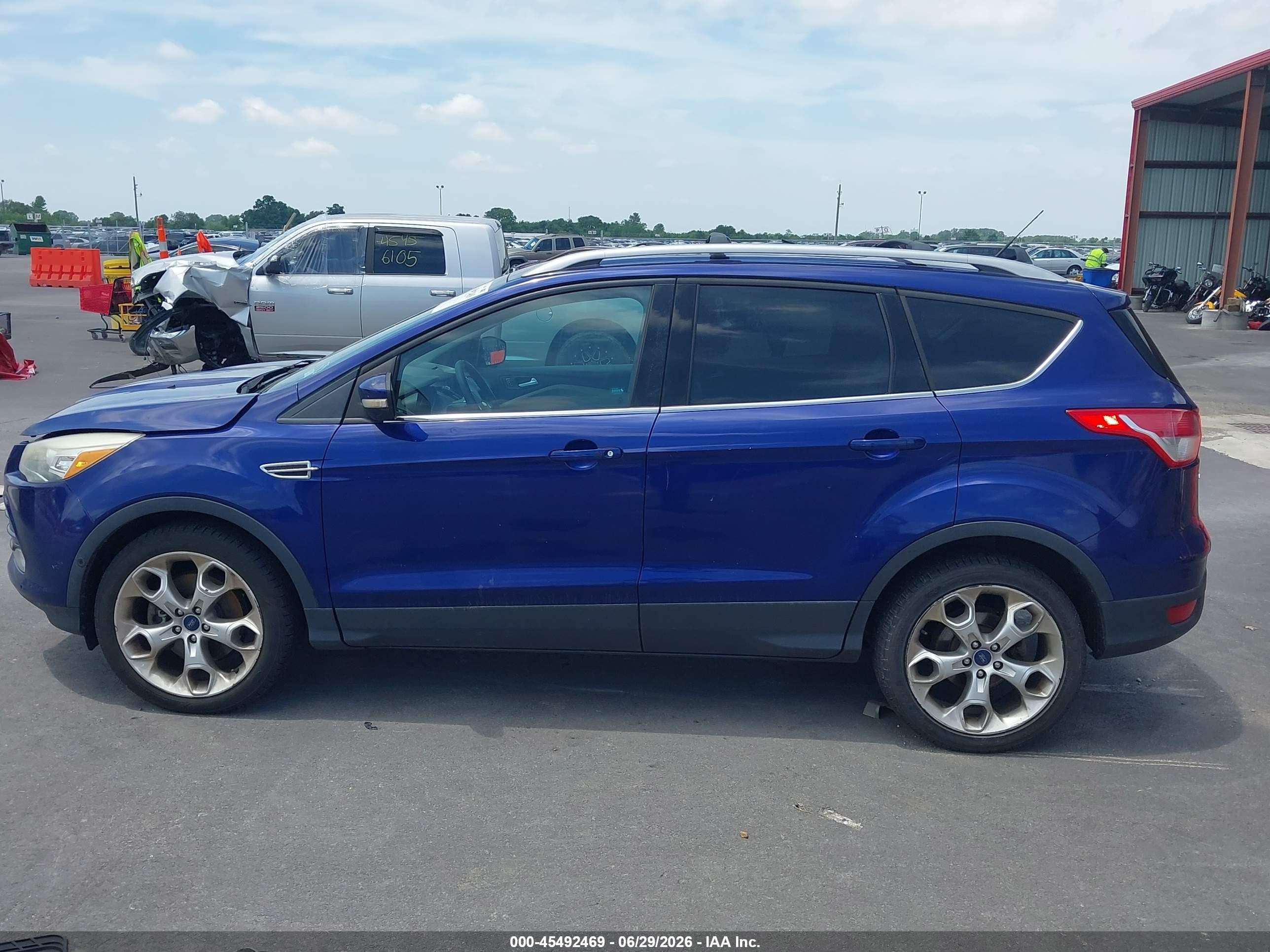 2014 Ford Escape Titanium Blue vin: 1FMCU0J99EUB62767