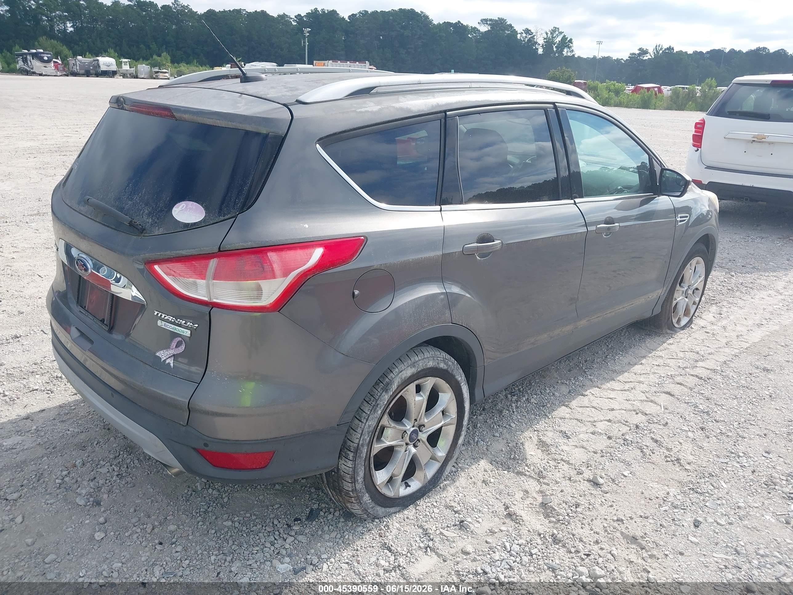 2014 Ford Escape Titanium Gray vin: 1FMCU0J99EUB79018