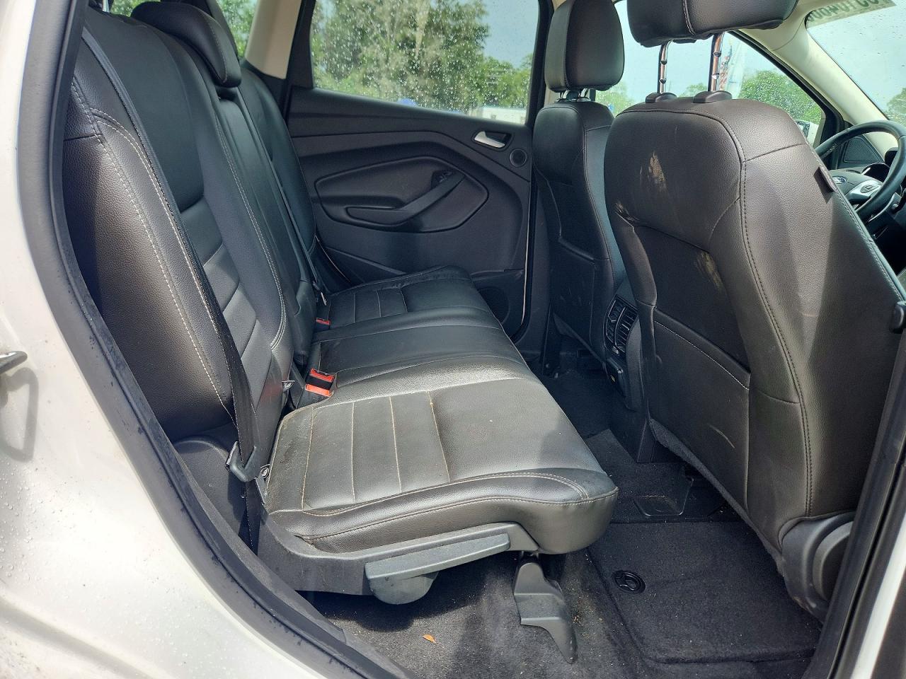 2014 Ford Escape Titanium White vin: 1FMCU0J99EUB86387