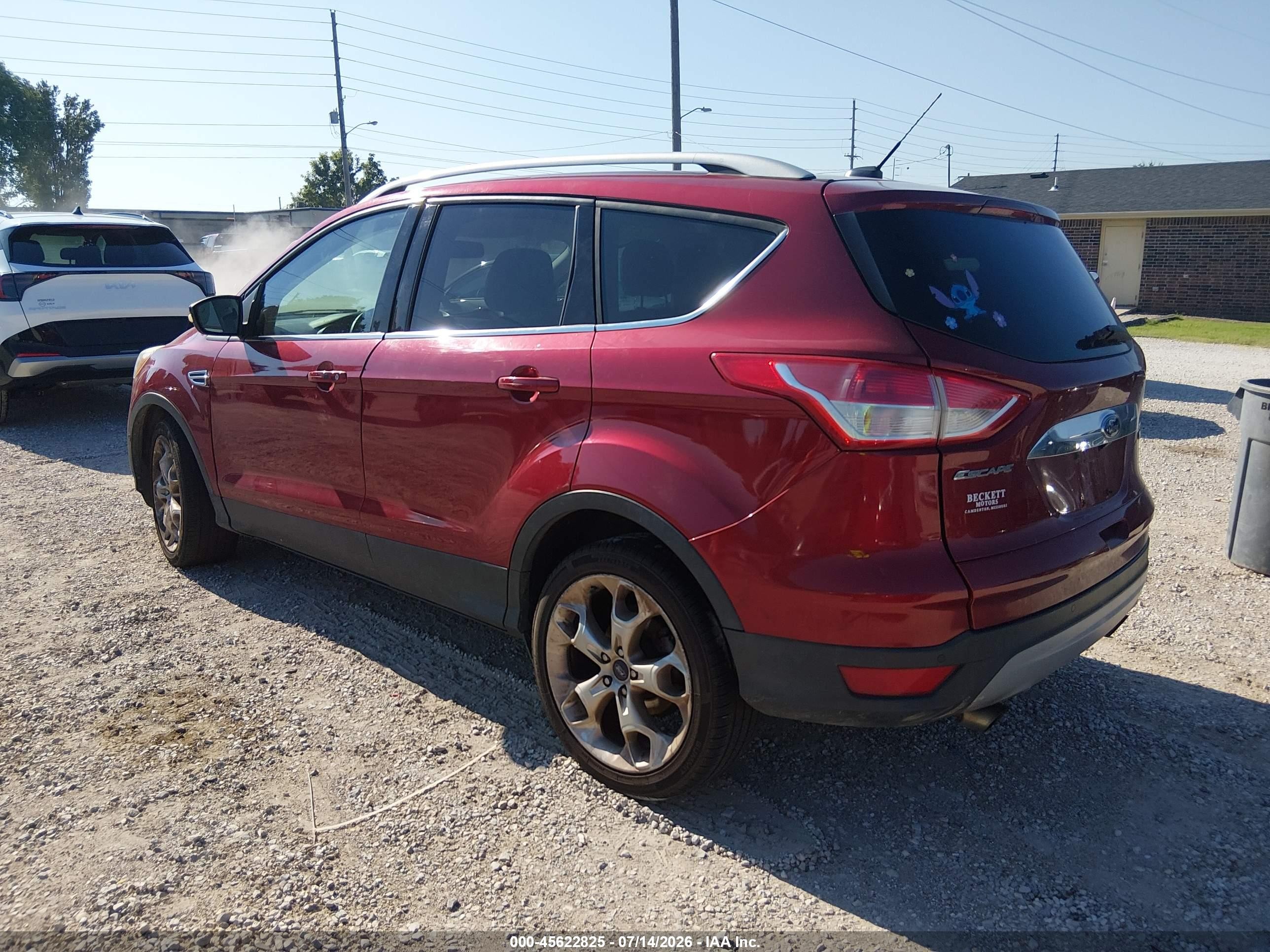 2014 Ford Escape Titanium Темно-бордовый vin: 1FMCU0J99EUB98183