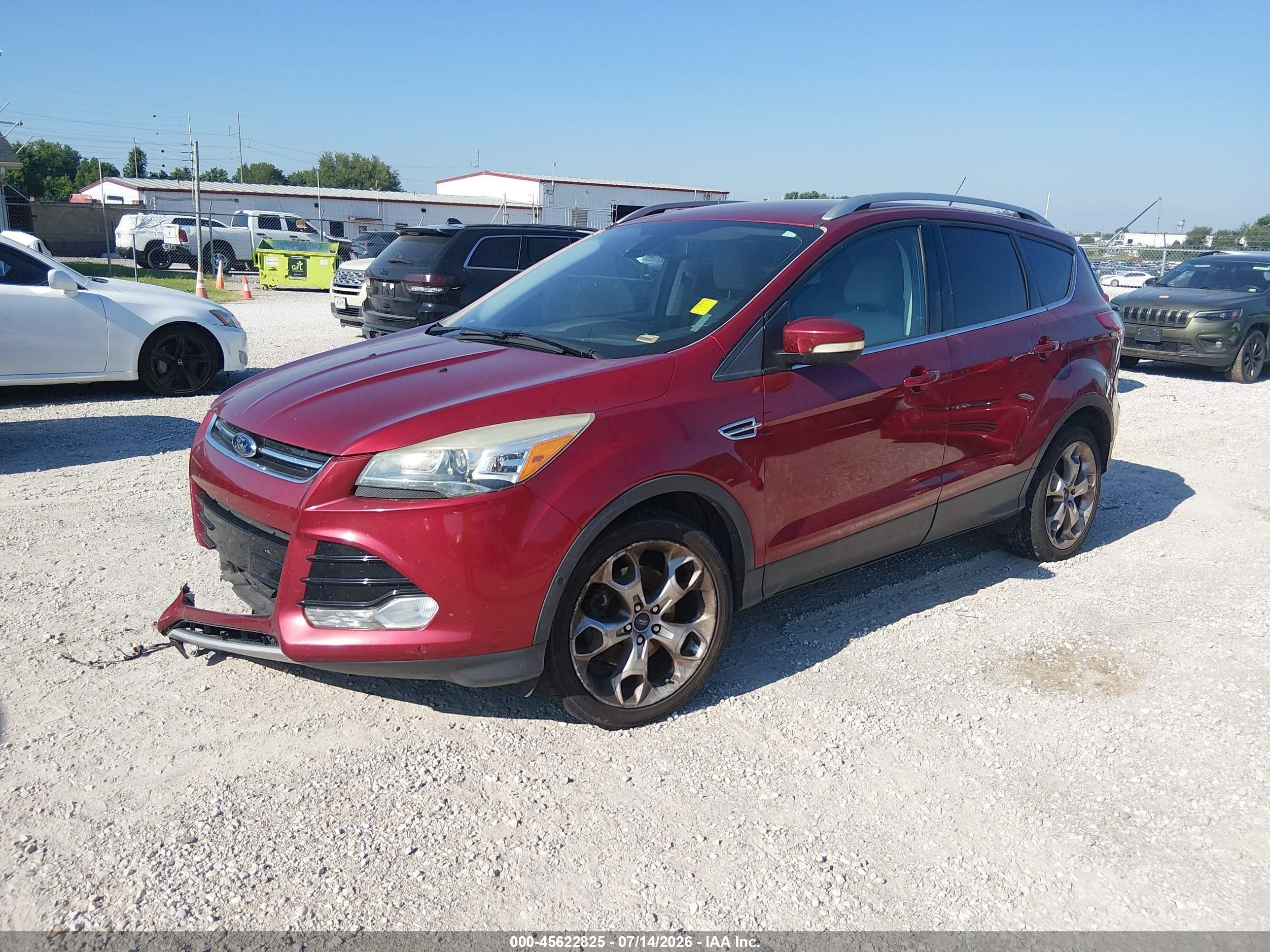 2014 Ford Escape Titanium Темно-бордовый vin: 1FMCU0J99EUB98183