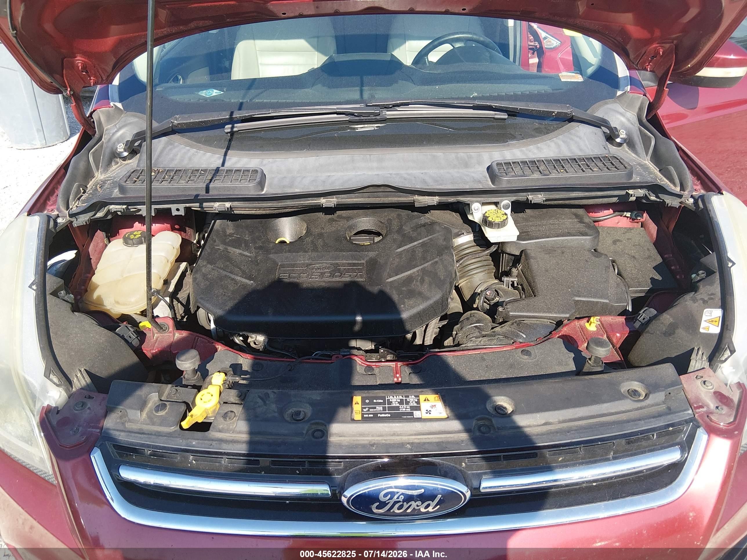 2014 Ford Escape Titanium Темно-бордовый vin: 1FMCU0J99EUB98183
