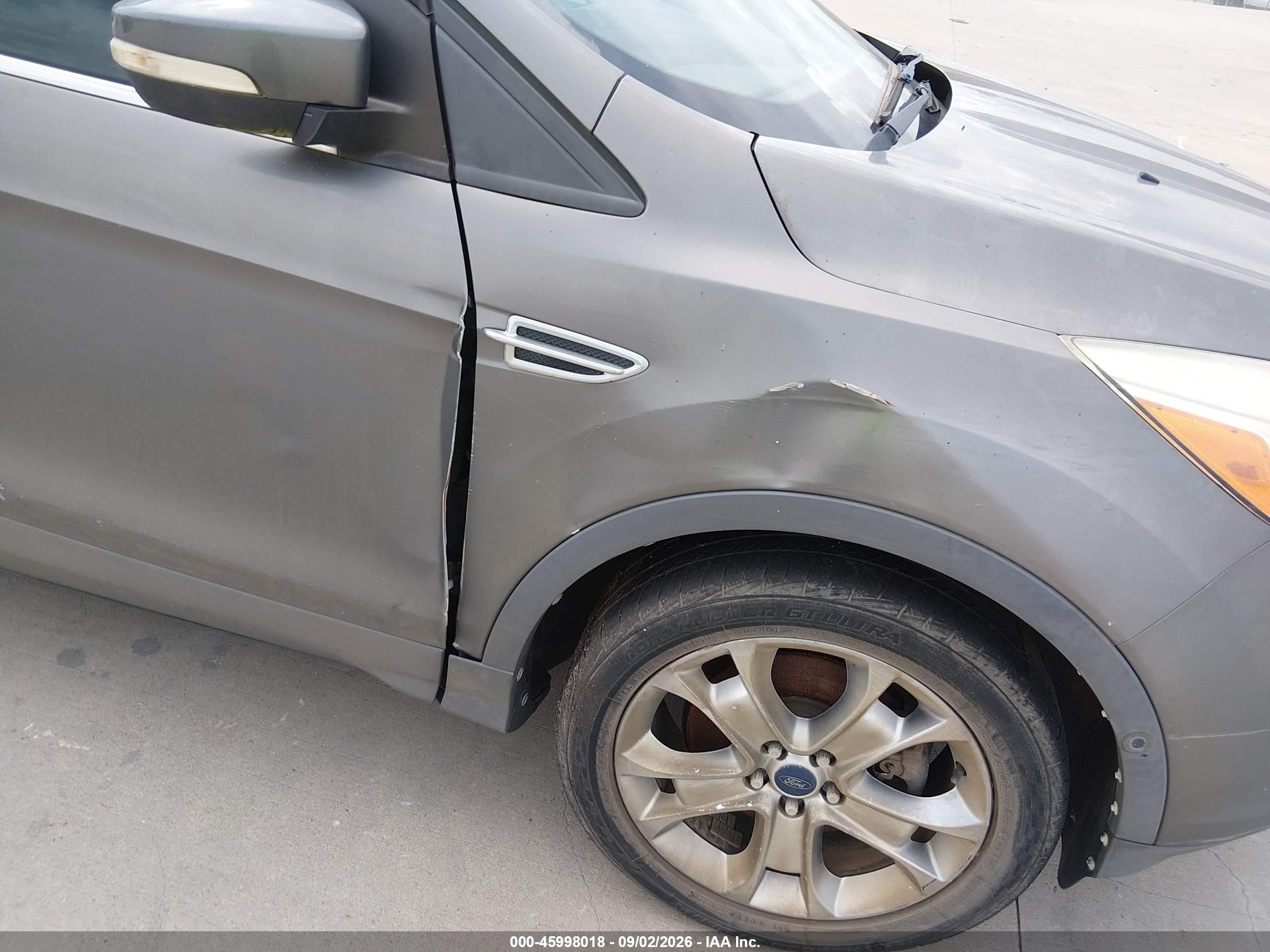 2014 Ford Escape Titanium Gray vin: 1FMCU0J99EUD24414