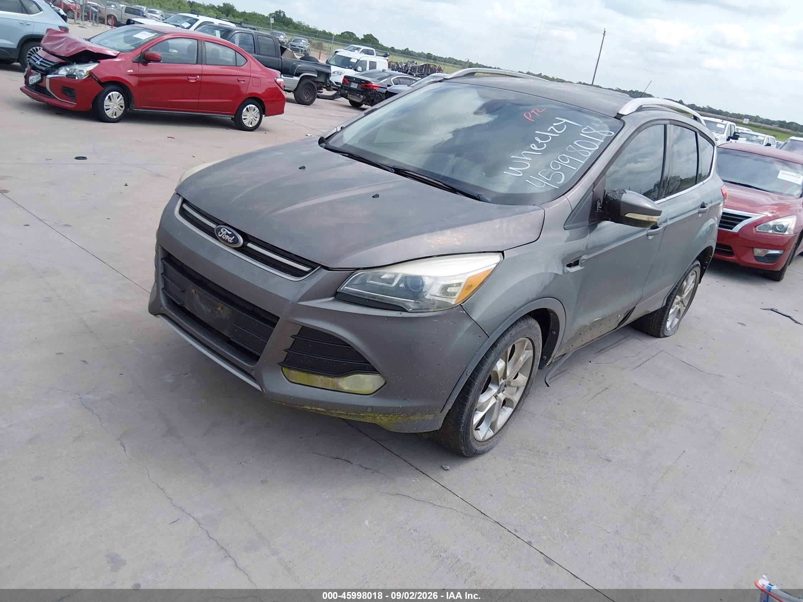 2014 Ford Escape Titanium Gray vin: 1FMCU0J99EUD24414