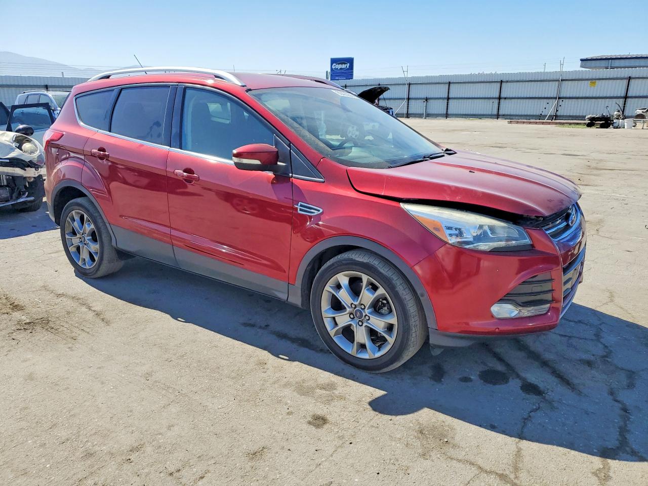 2014 Ford Escape Titanium Maroon vin: 1FMCU0J99EUD31766