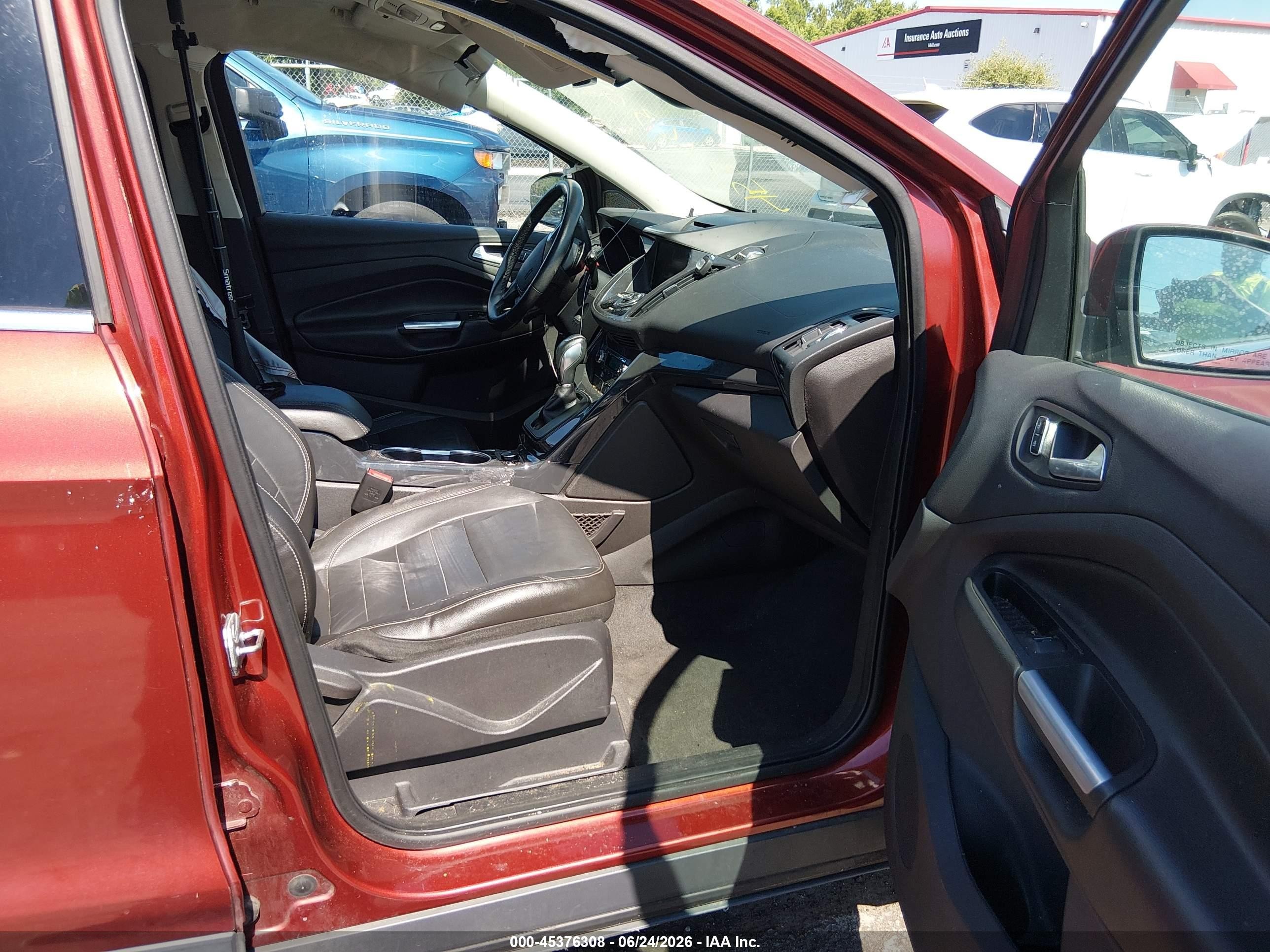 2014 Ford Escape Titanium Orange vin: 1FMCU0J99EUE21371