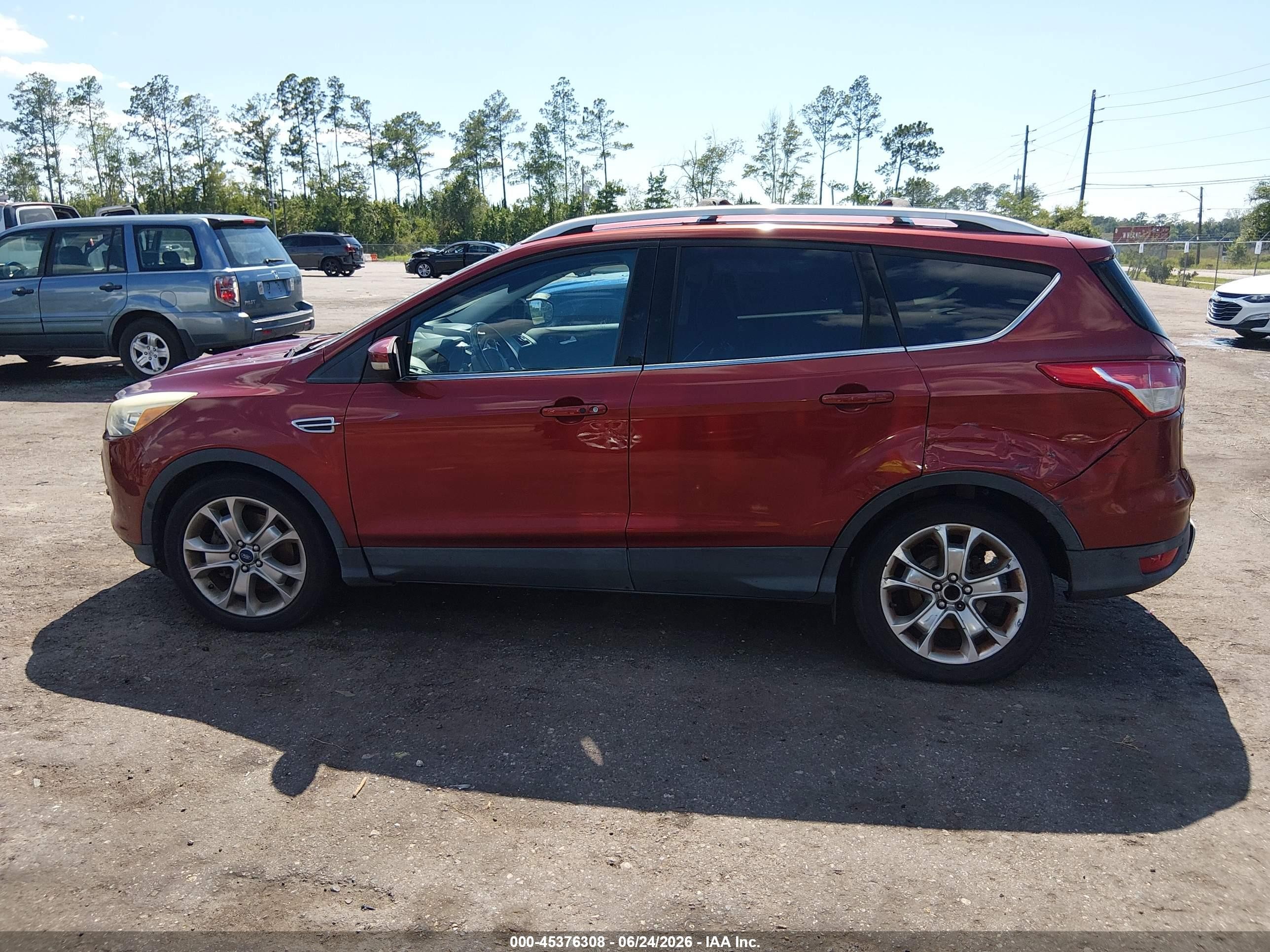 2014 Ford Escape Titanium Orange vin: 1FMCU0J99EUE21371