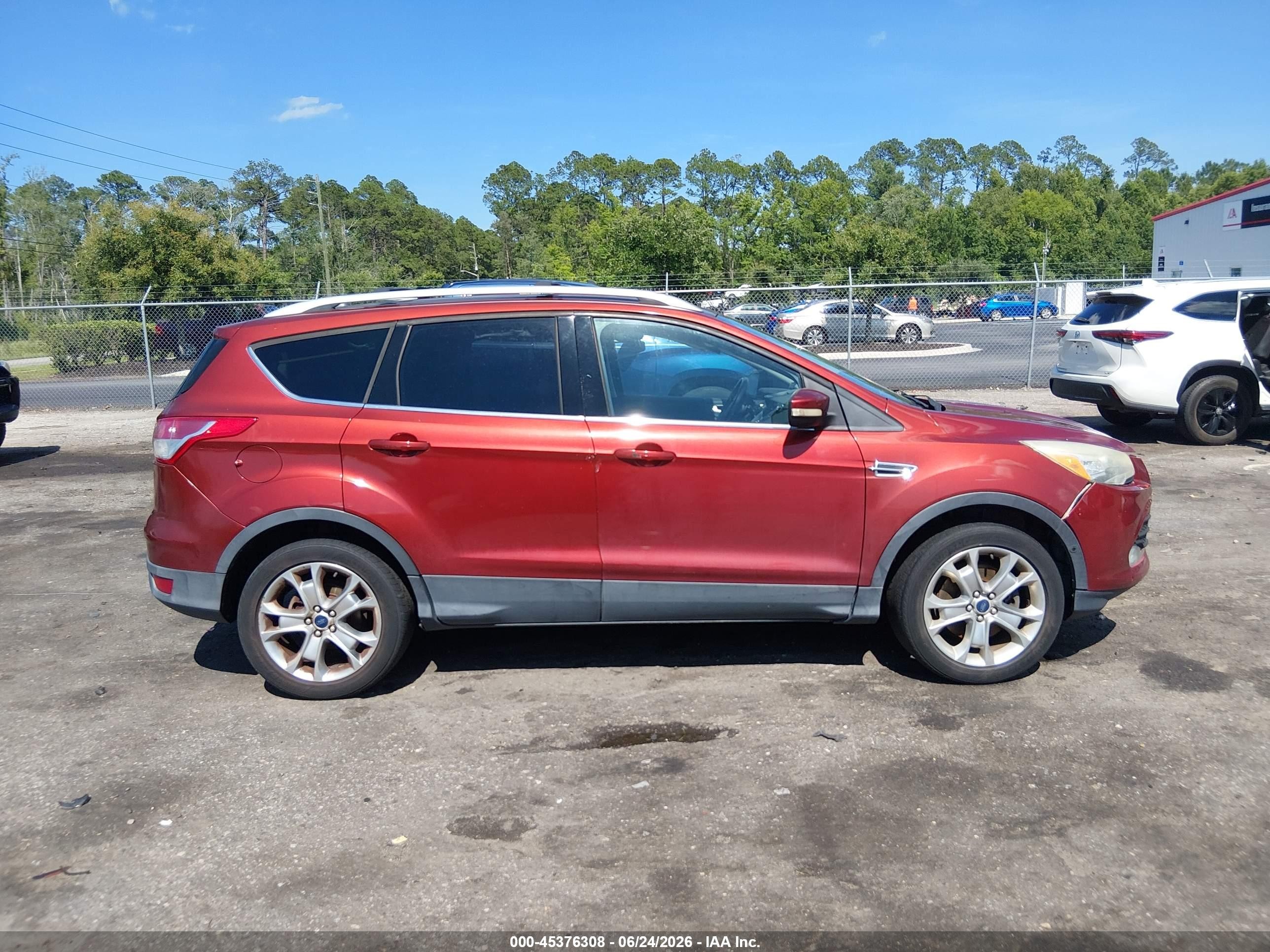 2014 Ford Escape Titanium Orange vin: 1FMCU0J99EUE21371