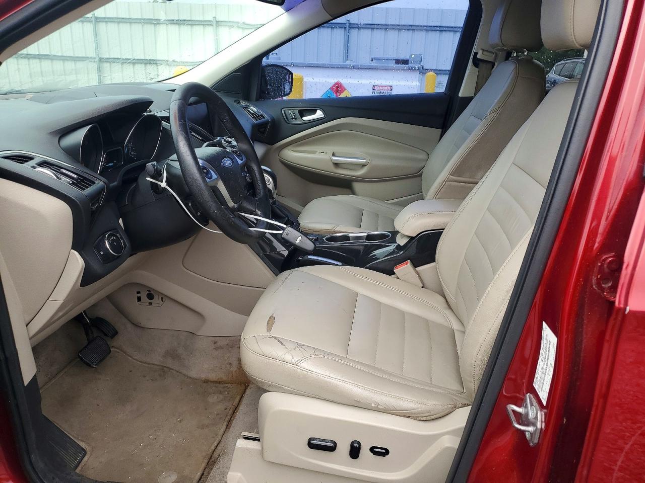 2015 Ford Escape Titanium Maroon vin: 1FMCU0J99FUA42310