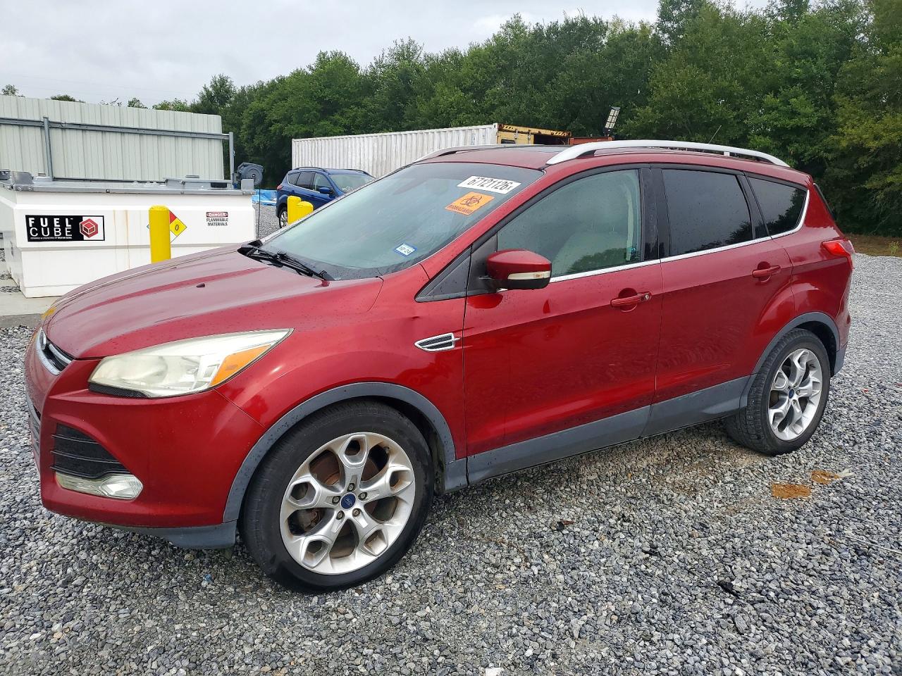 2015 Ford Escape Titanium Maroon vin: 1FMCU0J99FUA42310