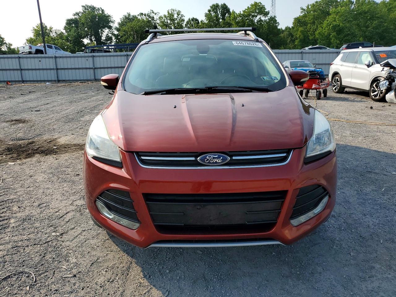 2015 Ford Escape Titanium Burgundy vin: 1FMCU0J99FUA69023