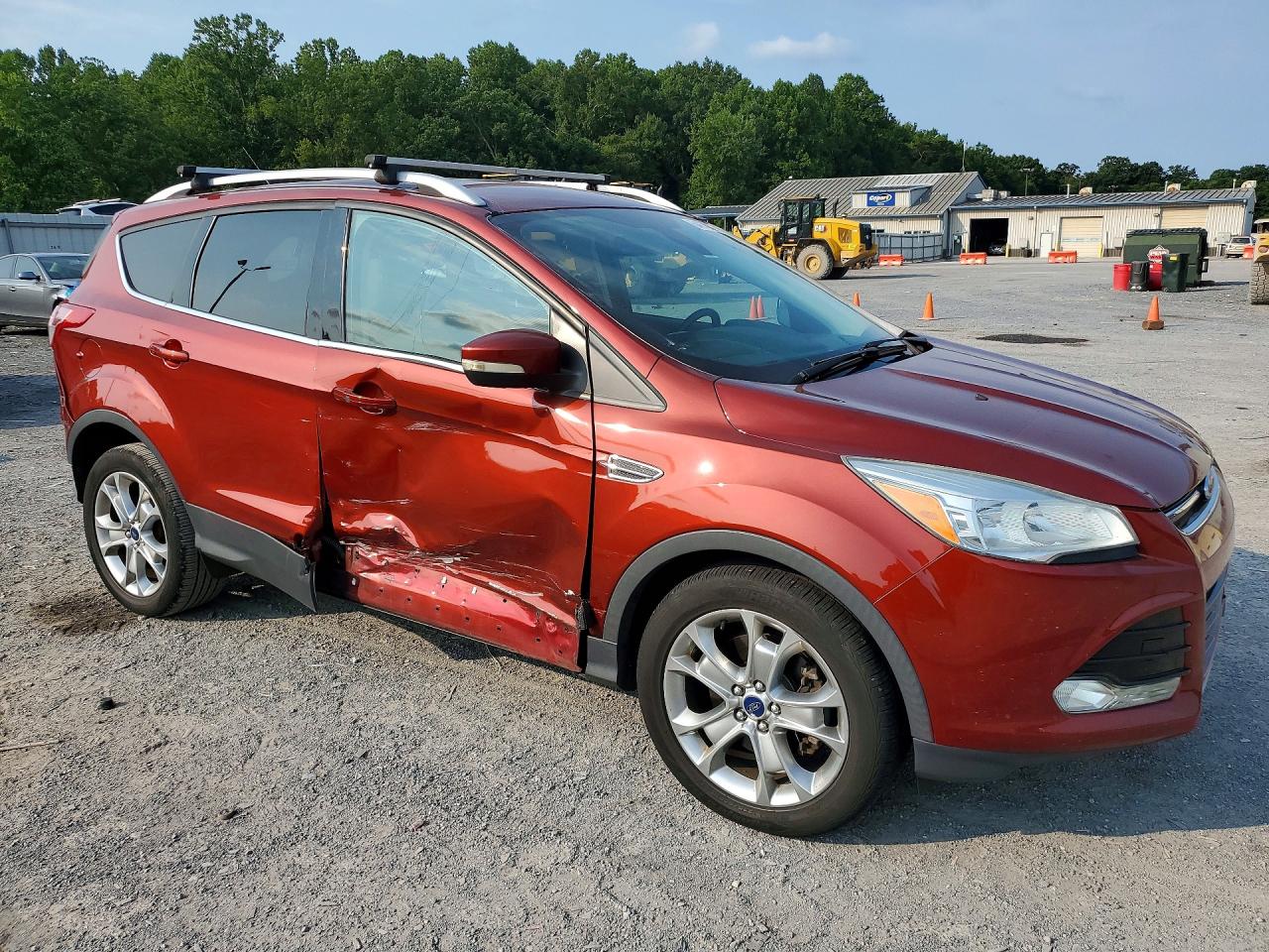 2015 Ford Escape Titanium Burgundy vin: 1FMCU0J99FUA69023