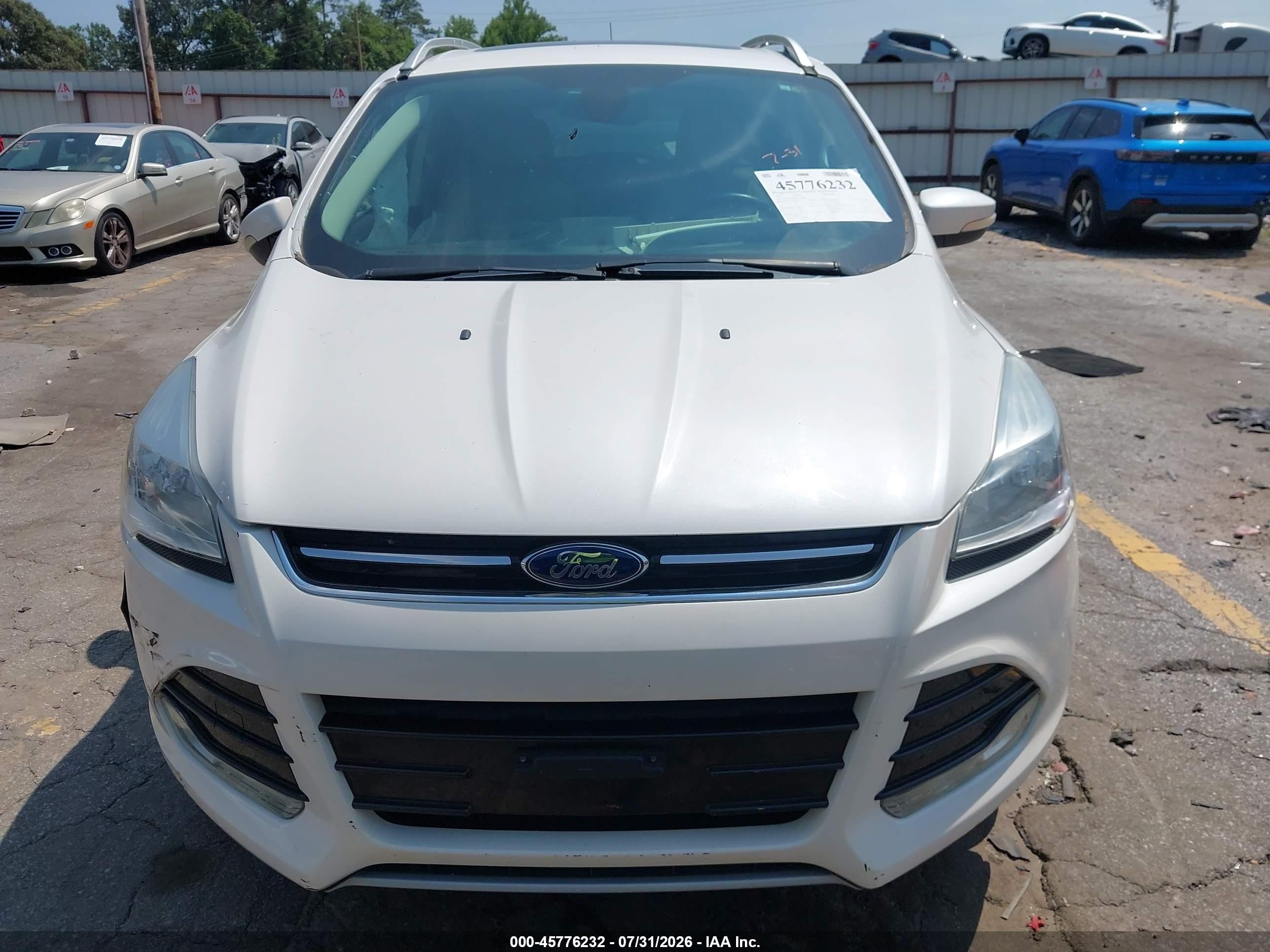 2015 Ford Escape Titanium White vin: 1FMCU0J99FUA99025