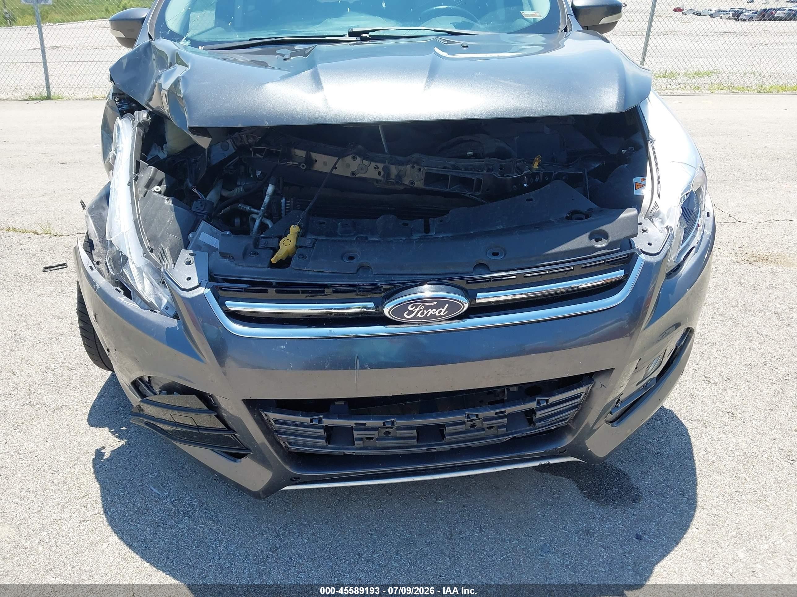 2015 Ford Escape Titanium Gray vin: 1FMCU0J99FUC01780