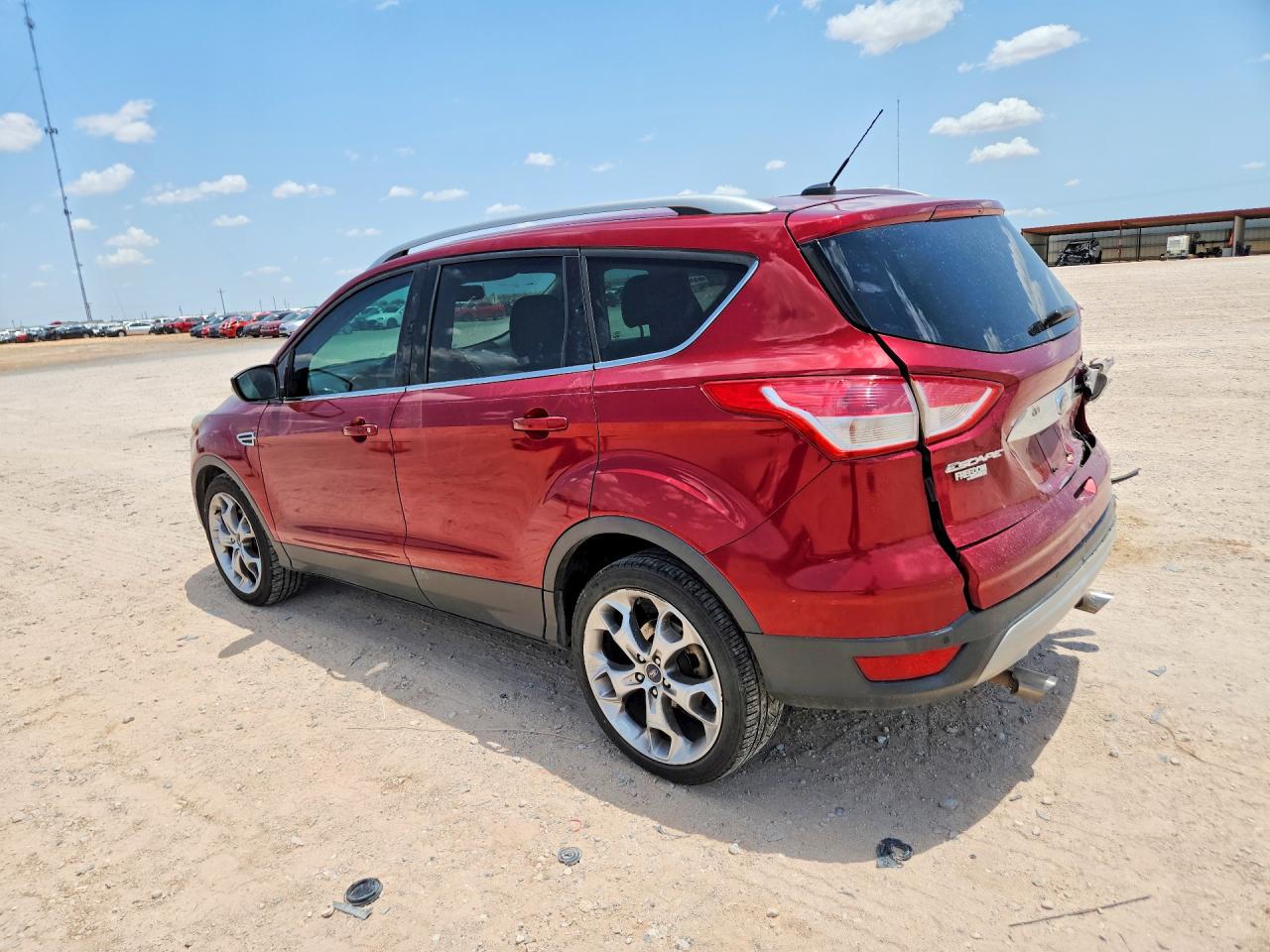 2015 Ford Escape Titanium Red vin: 1FMCU0J99FUC42684