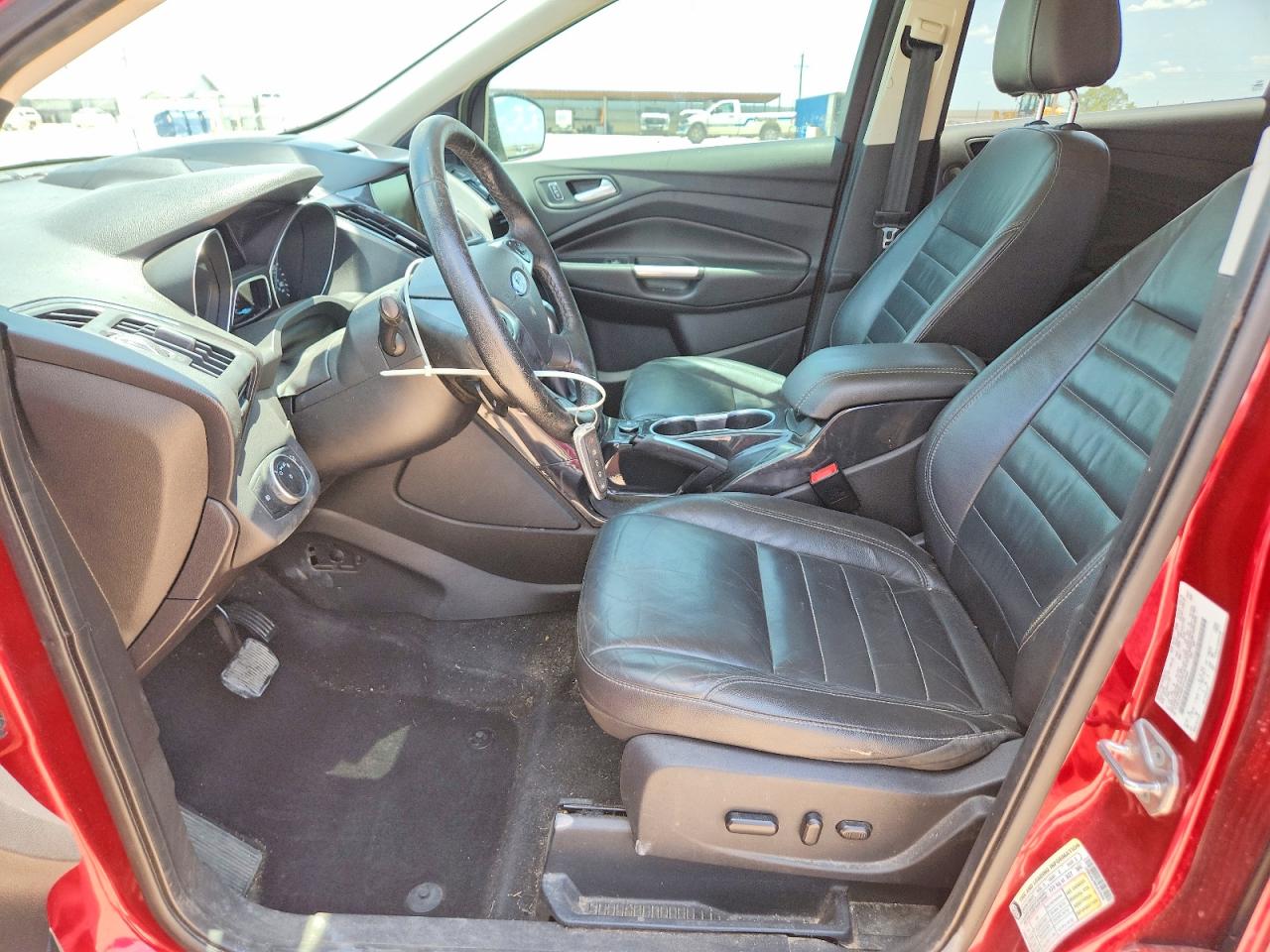 2015 Ford Escape Titanium Red vin: 1FMCU0J99FUC42684