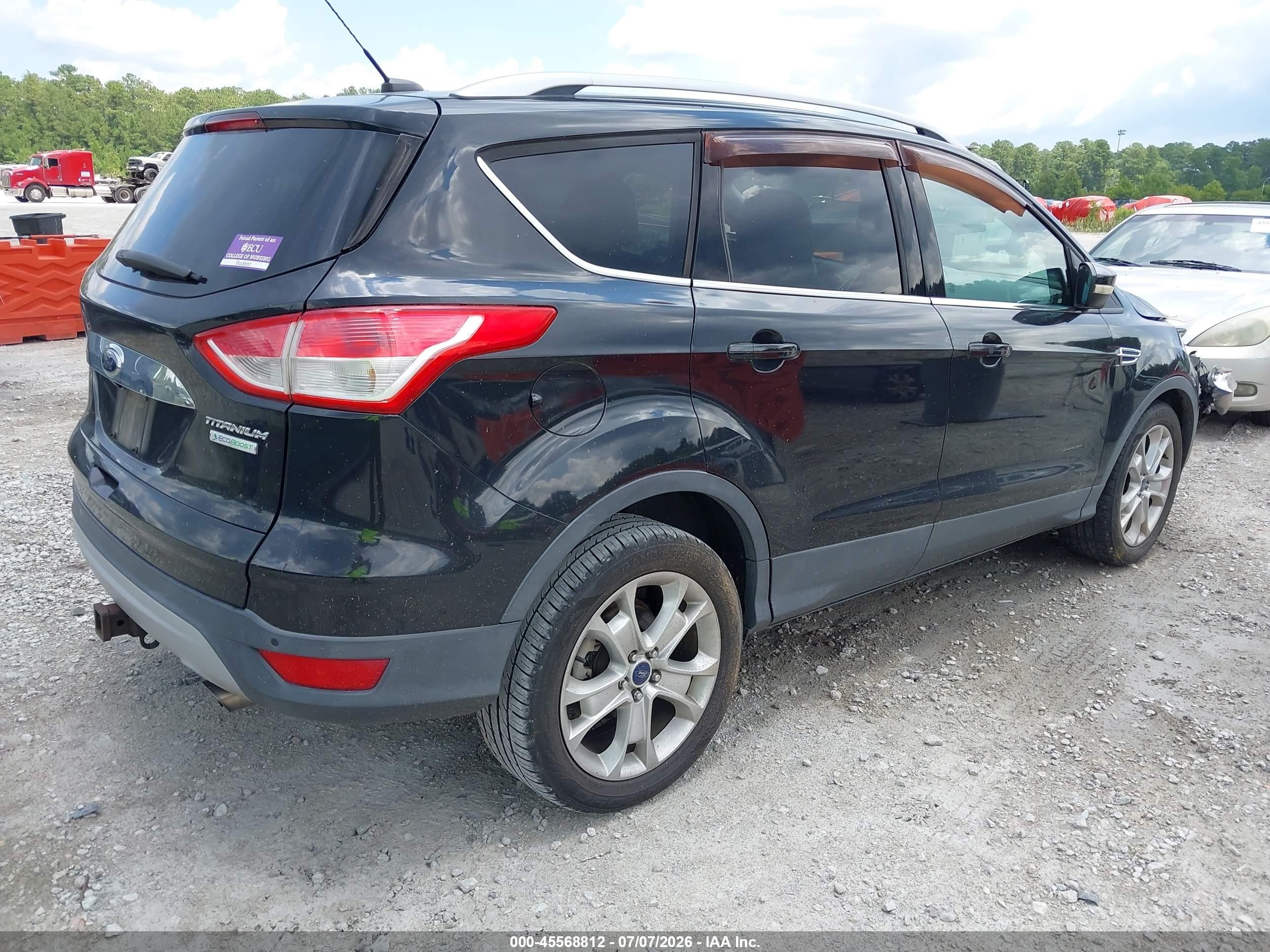 2015 Ford Escape Titanium Black vin: 1FMCU0J99FUC90220